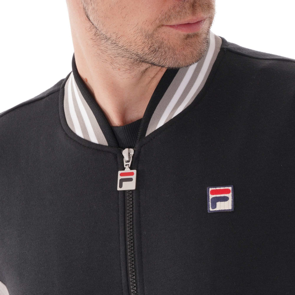 Fila Vintage Settanta Track Top - Black and Grey