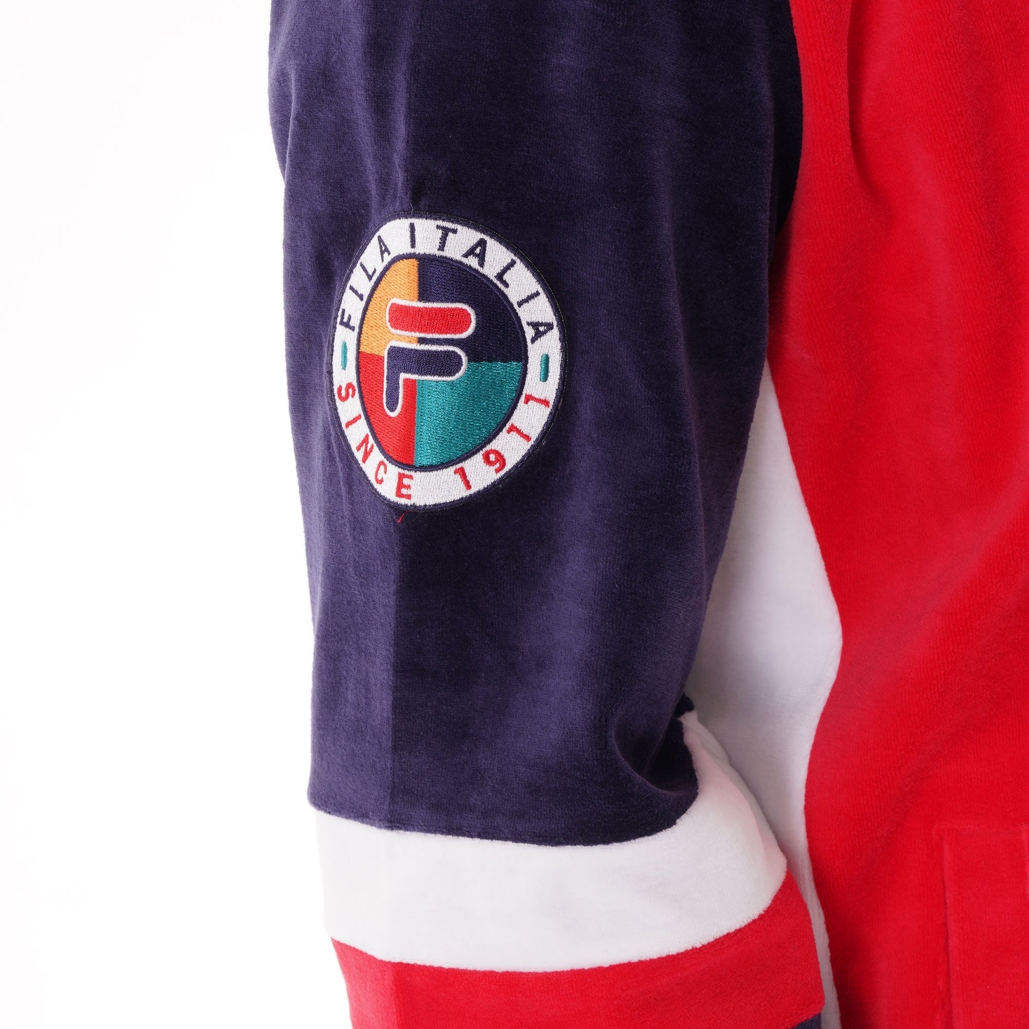 Fila Vintage Camden Velour Track Top - Chinese Red