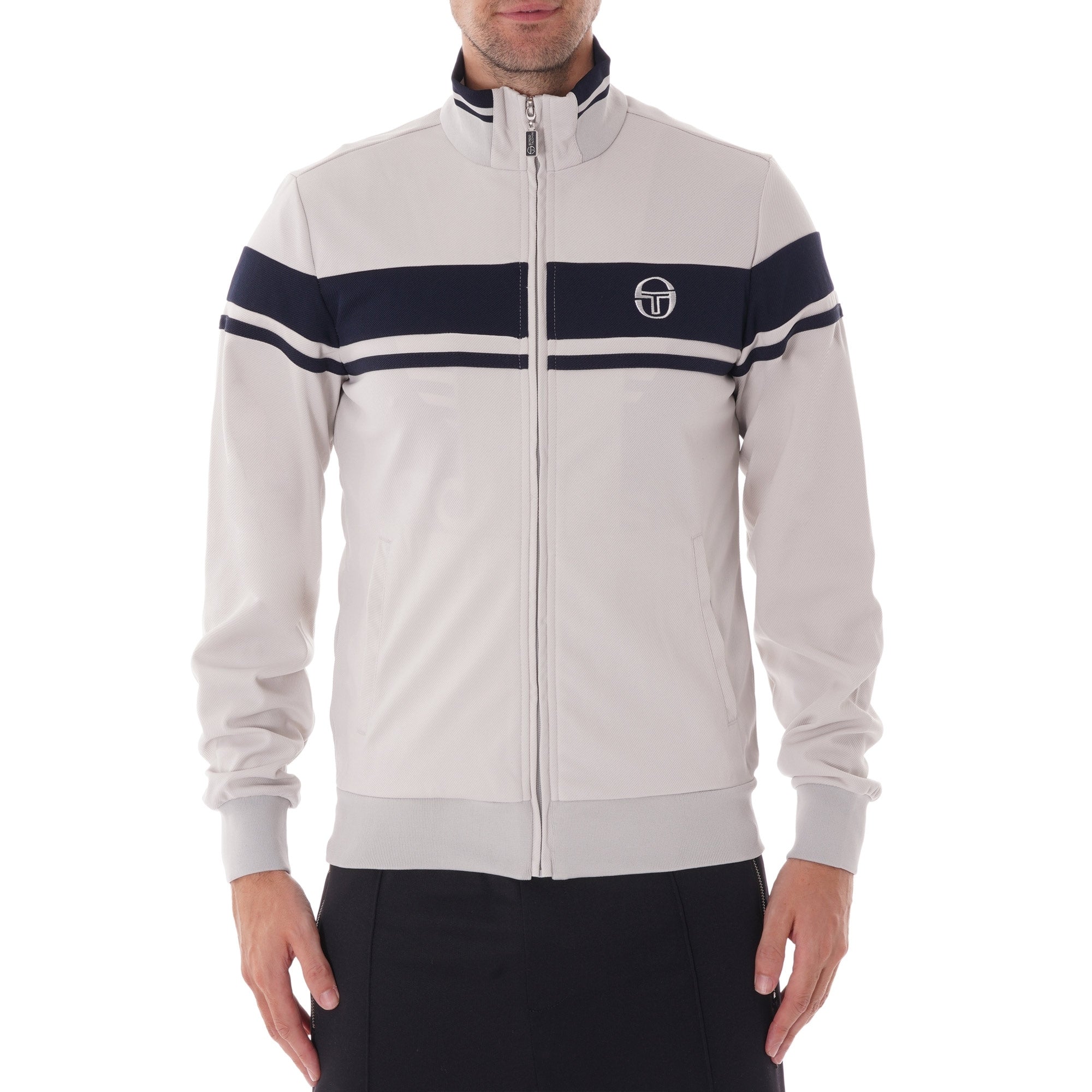 Sergio Tacchini Damarindo Track Top - Microchip and Navy