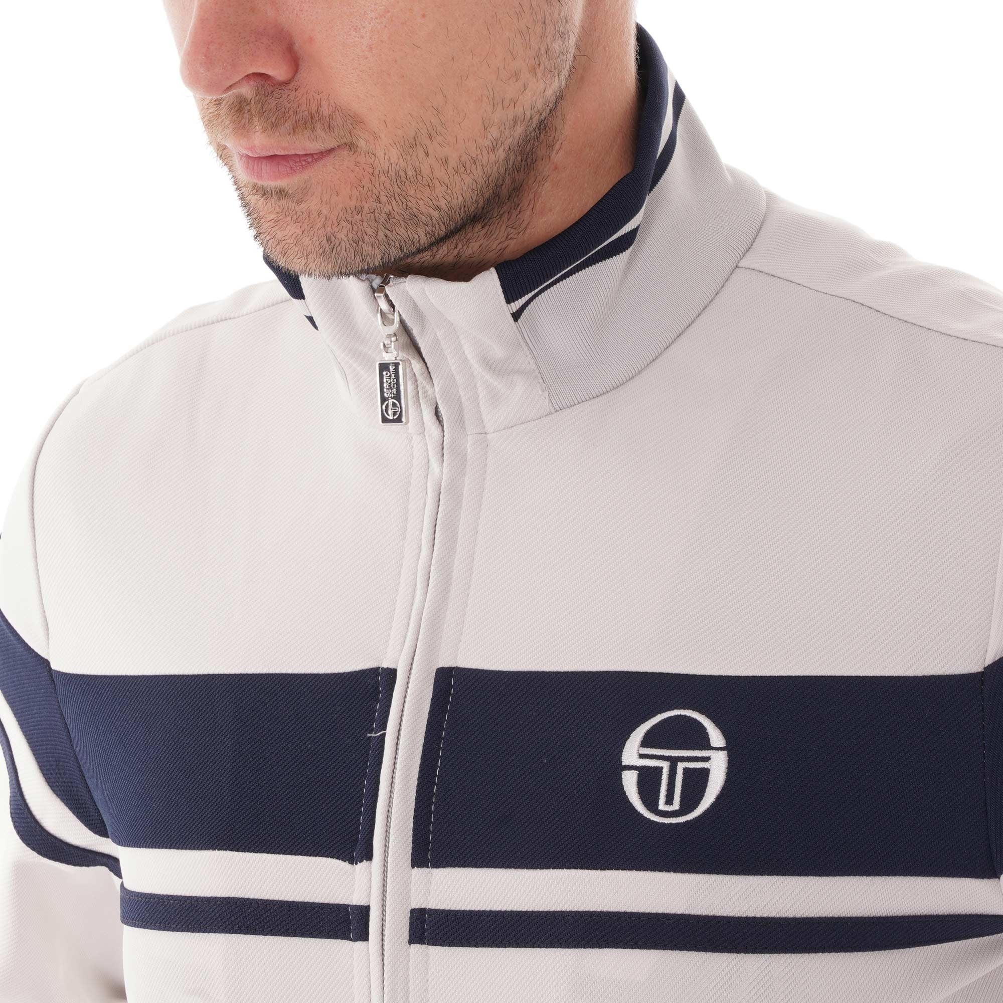 Sergio Tacchini Damarindo Track Top - Microchip and Navy