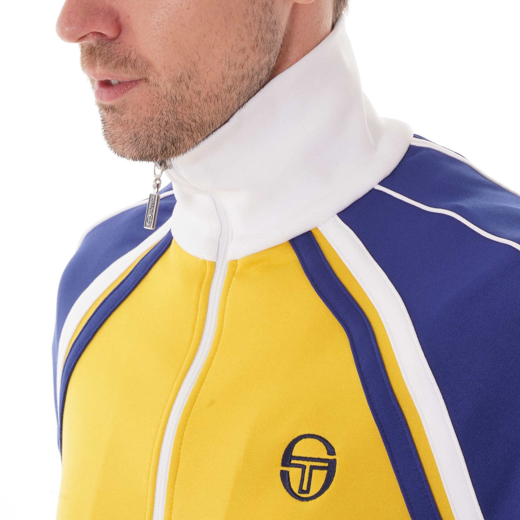 Sergio Tacchini Ghibli Track Top - Sulphour (Yellow/Vintage Blue)