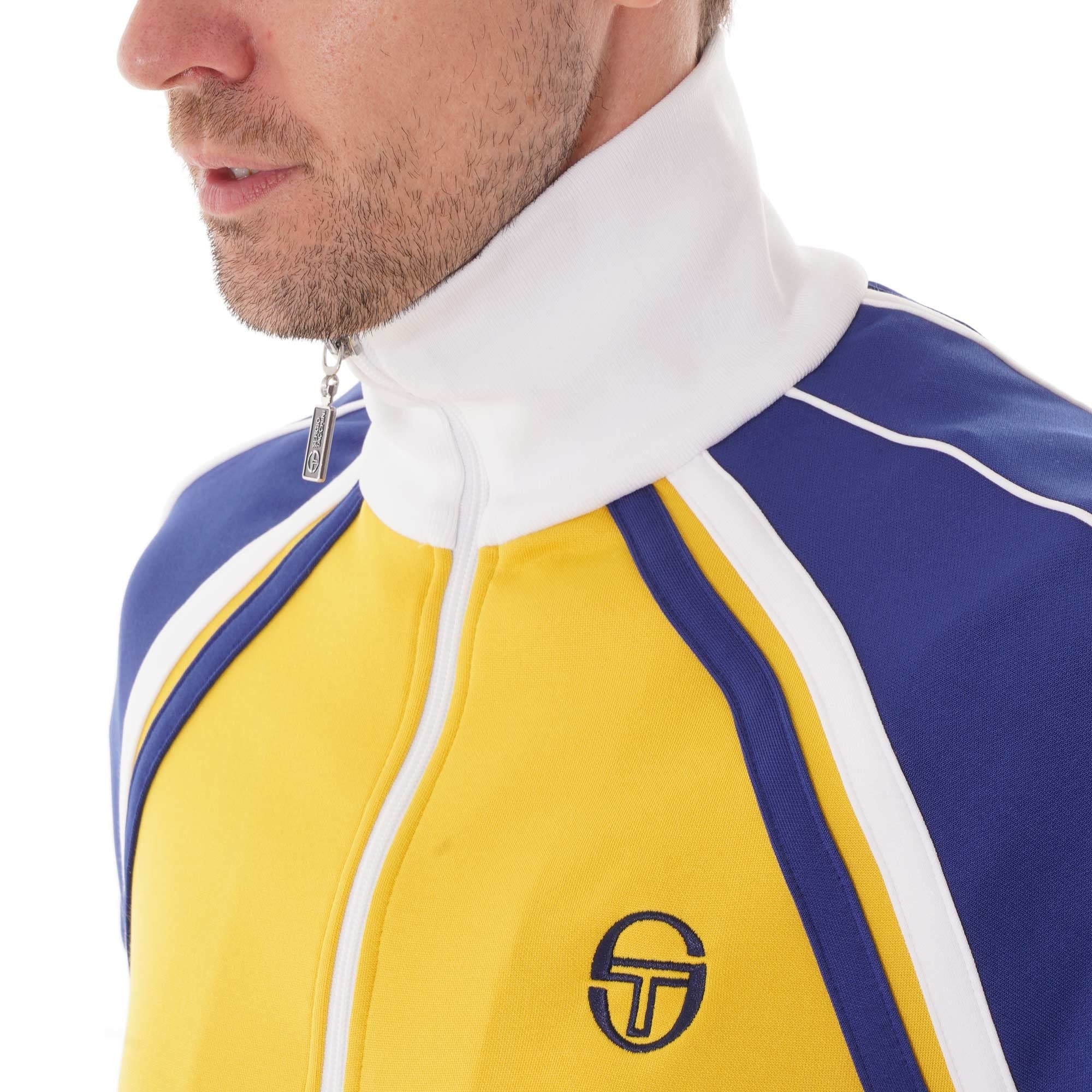 Sergio Tacchini Ghibli Track Top - Sulphour (Yellow/Vintage Blue)