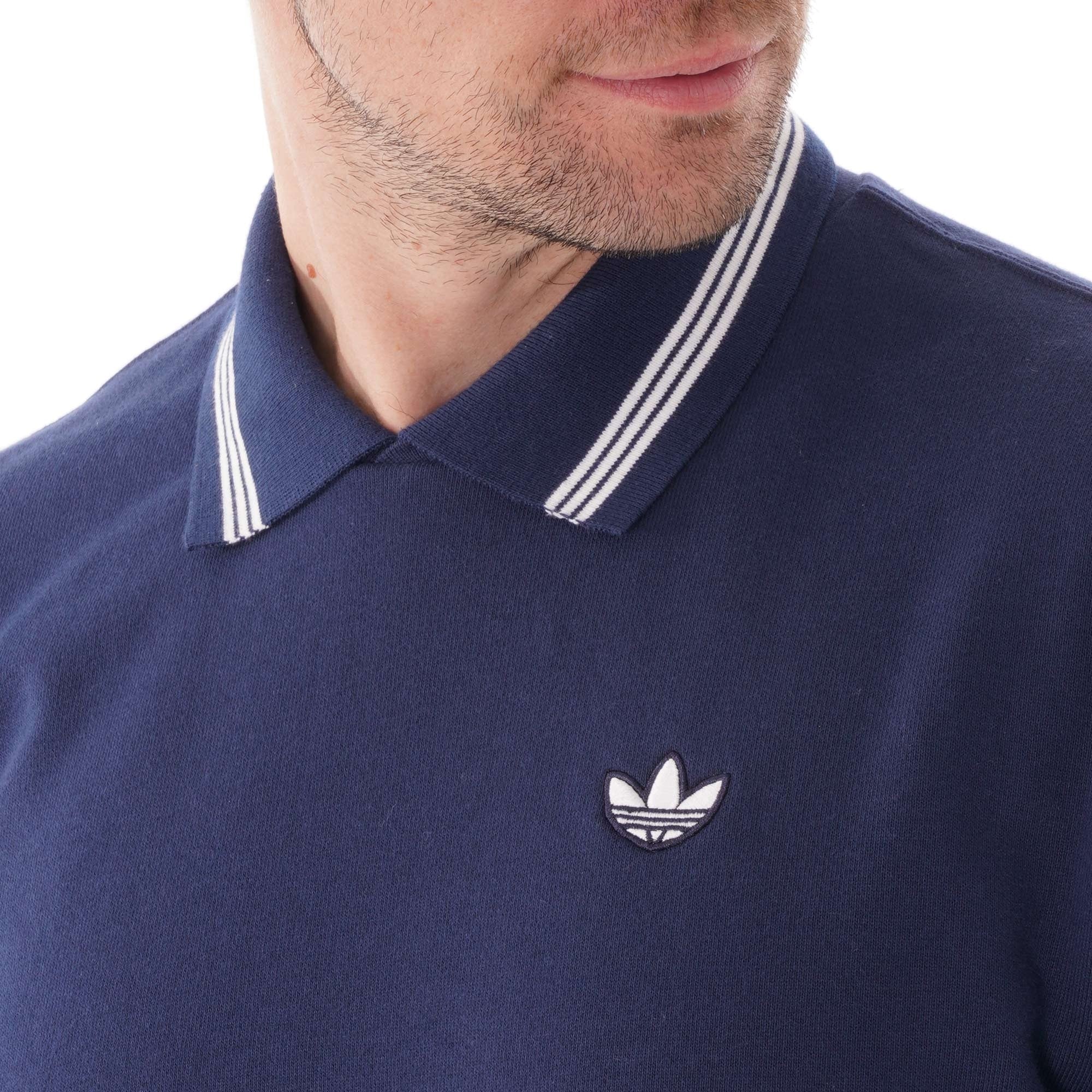 Adidas Originals Samstag Polo Sweatshirt - Night Indigo