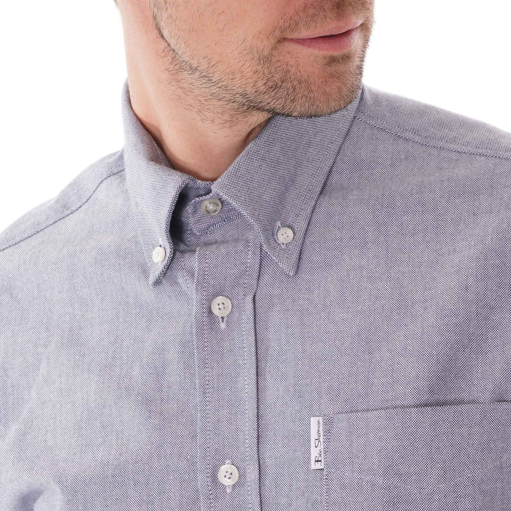 Ben Sherman Long Sleeve Arch Shirt - Navy