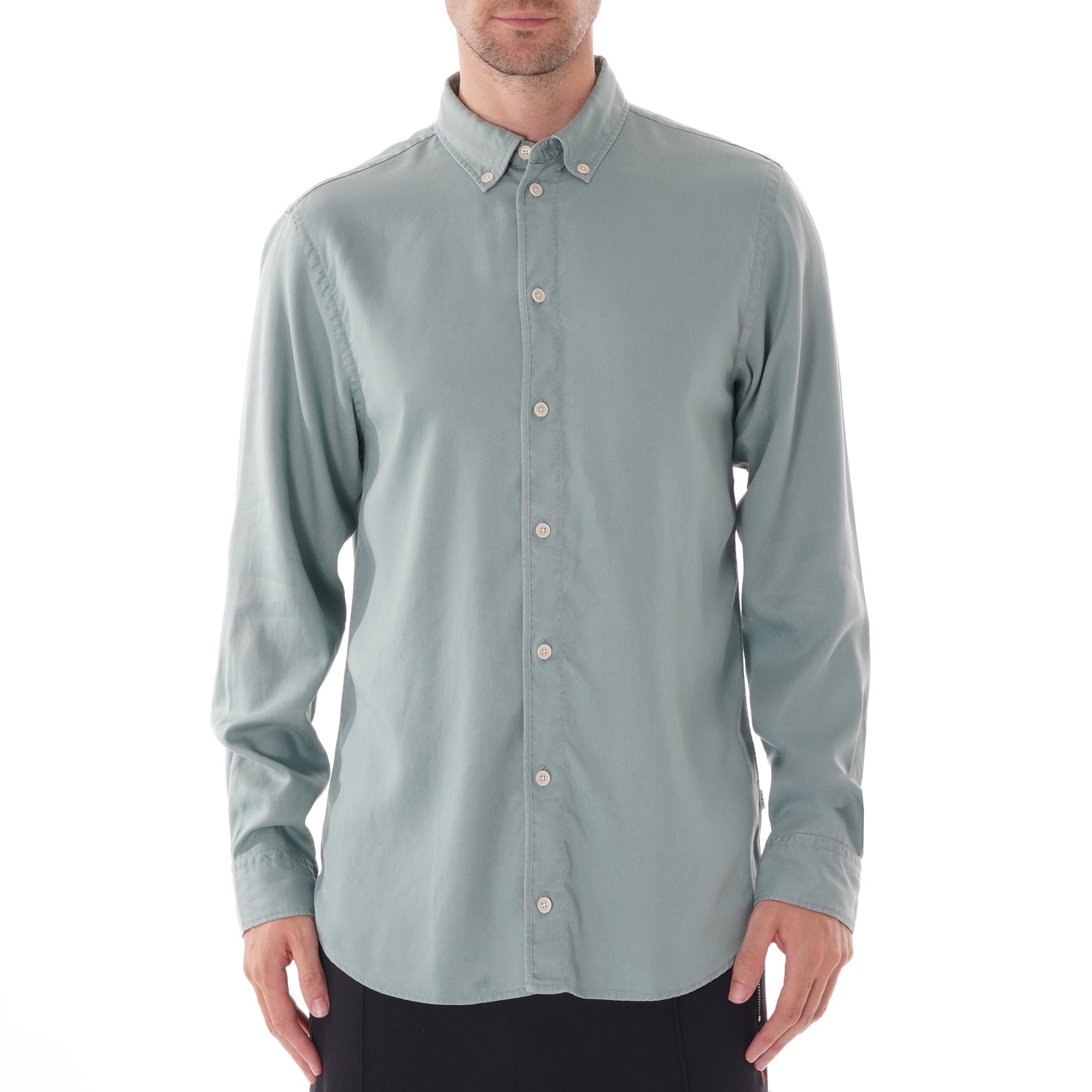 Wax London Bampton Shirt - Stormy Sea