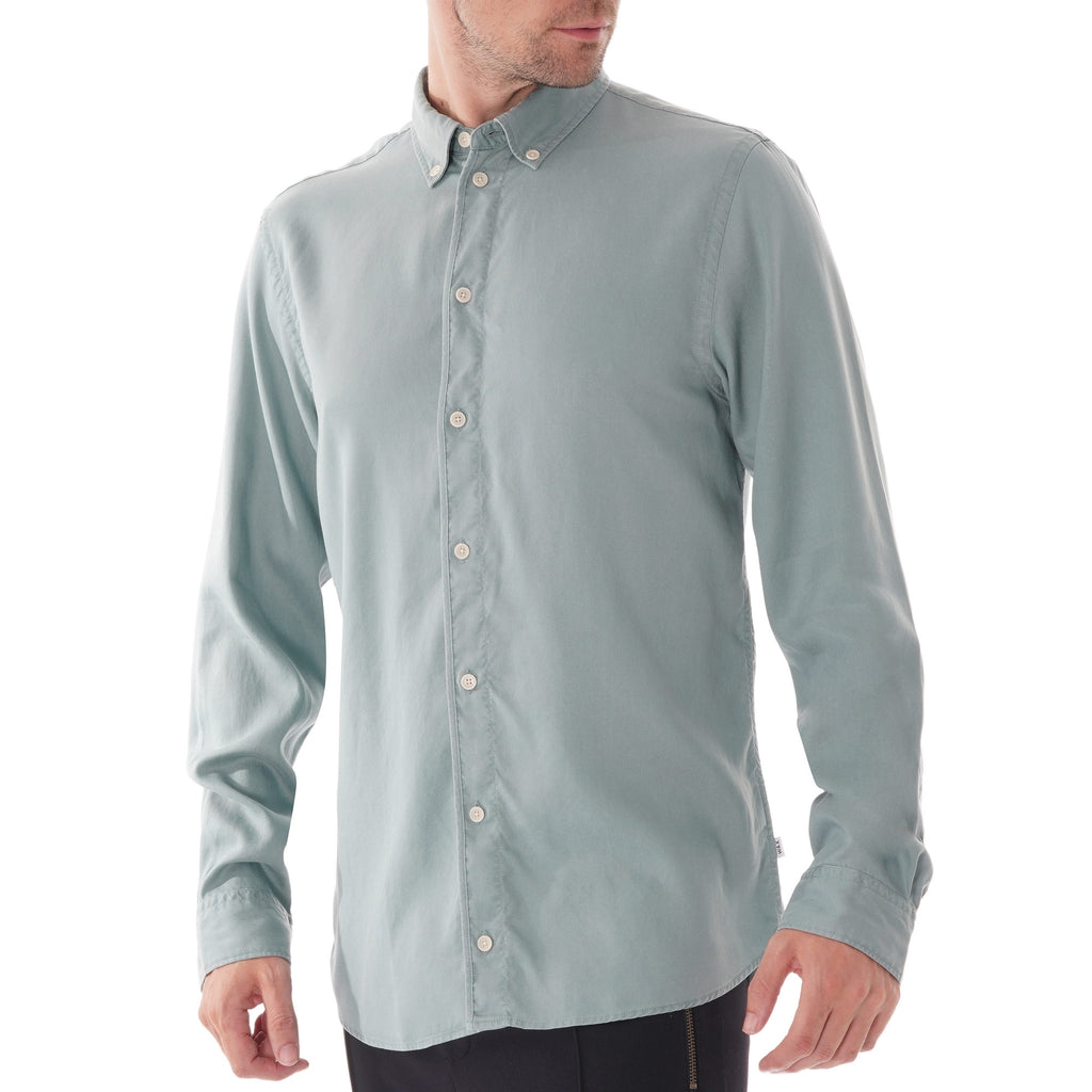 Wax London Bampton Shirt - Stormy Sea