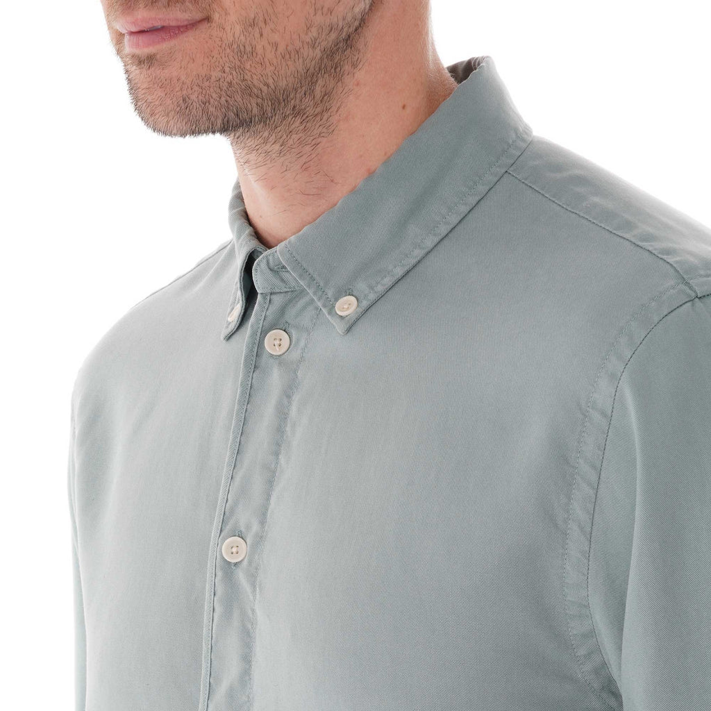 Wax London Bampton Shirt - Stormy Sea