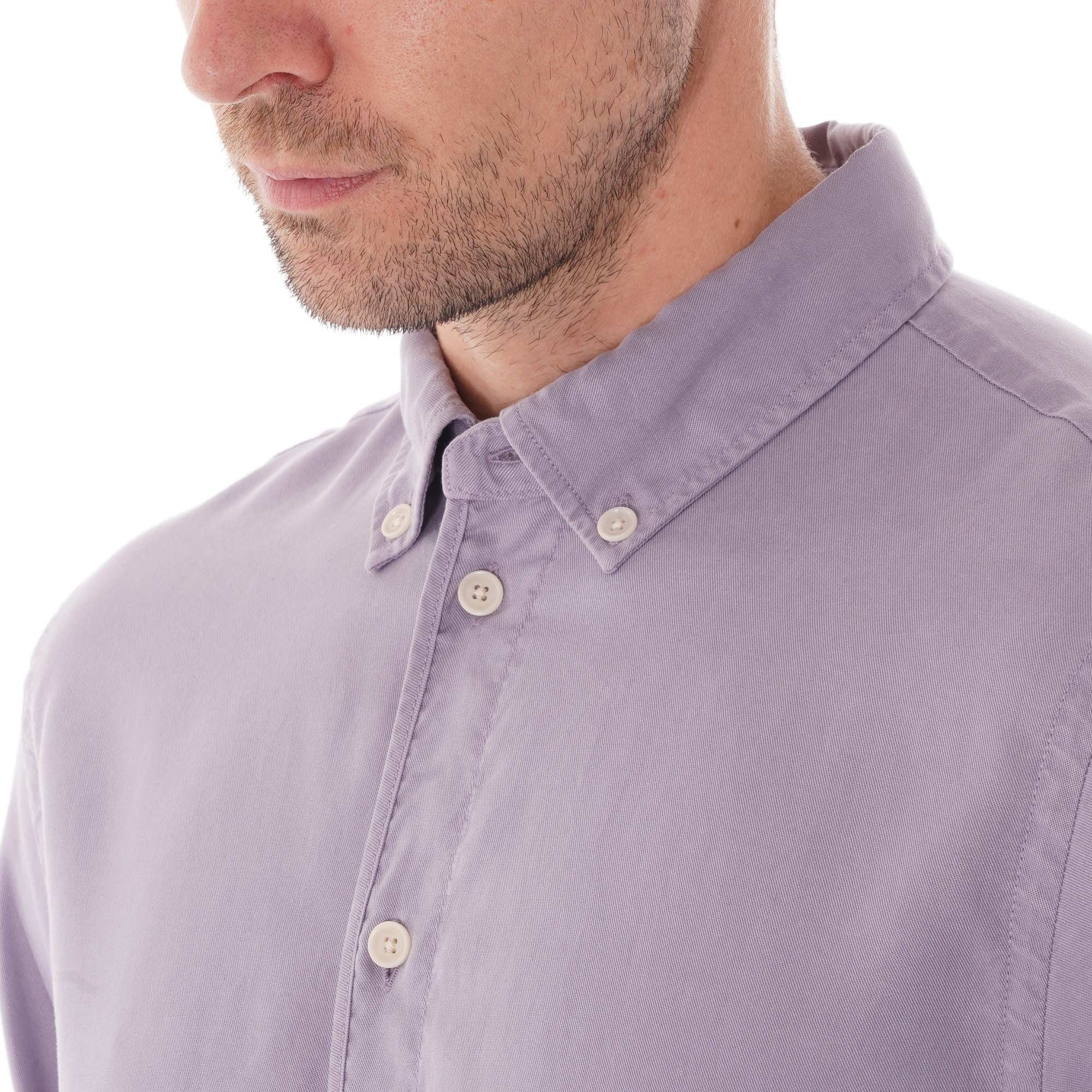 Wax London Bampton Shirt - Purple Ash