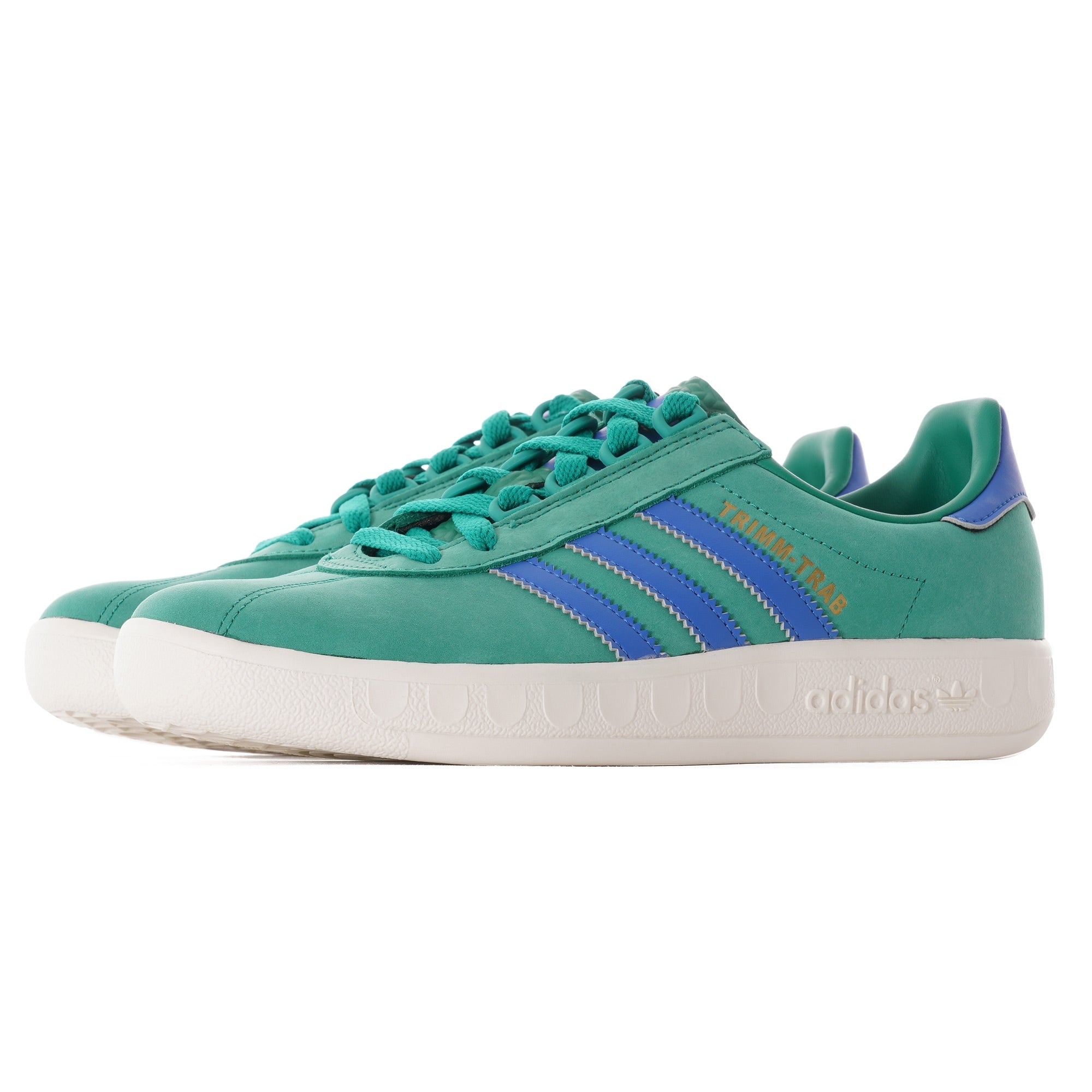 Adidas Originals Trim Trab Shoes - Bold Green, Blue and Cream White