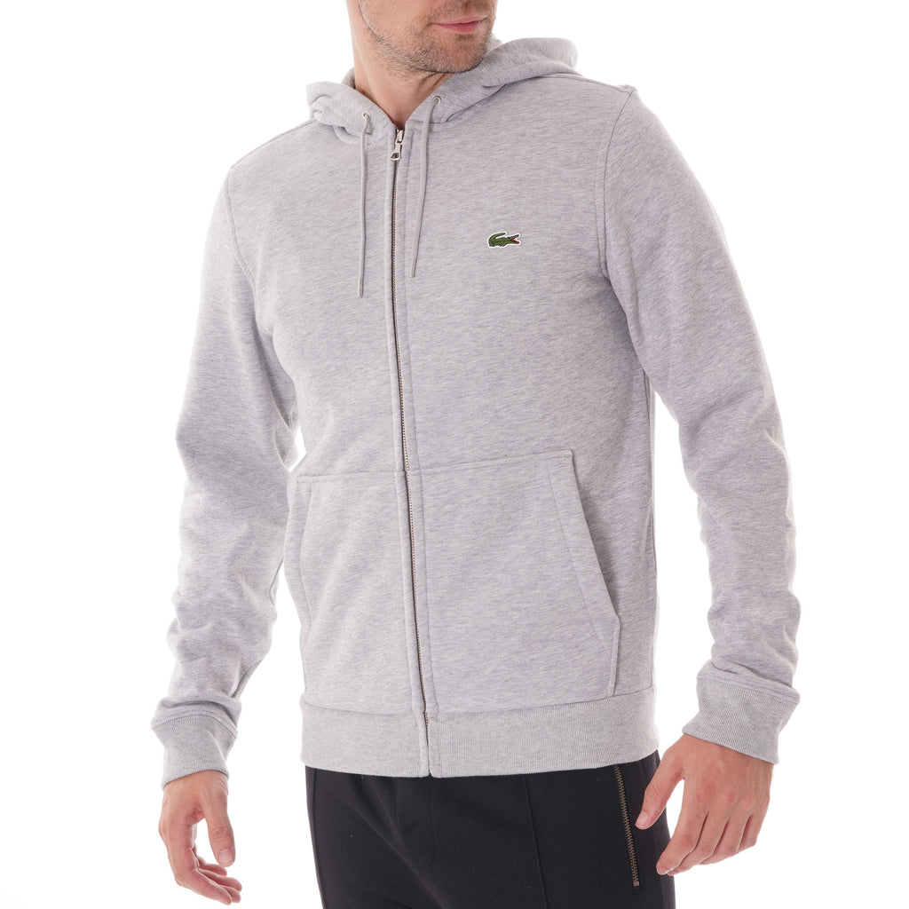 Lacoste Full Zip Hoodie - Grey