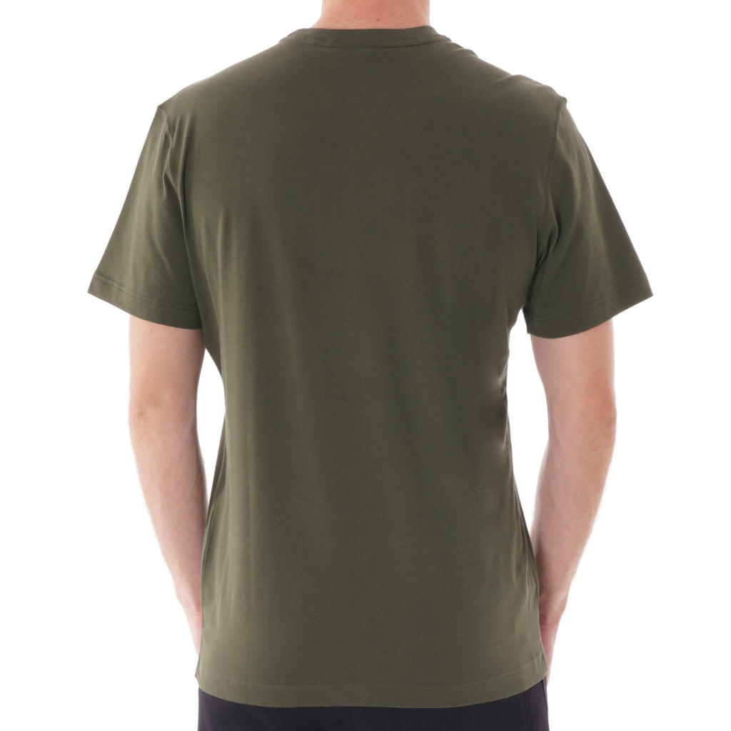 Lacoste Crew Neck Contrast Stripe T-shirt - Khaki