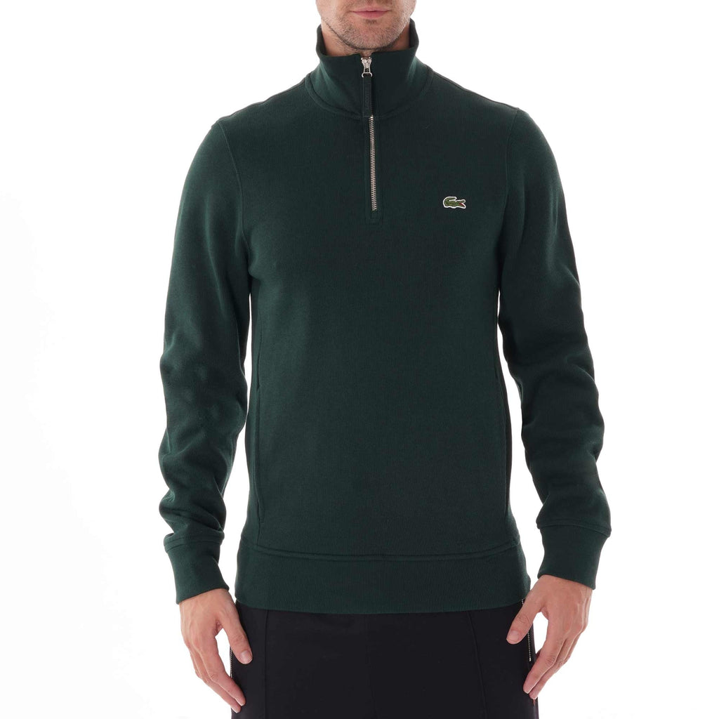 Lacoste Logo Half Zip Sweatshirt - Green