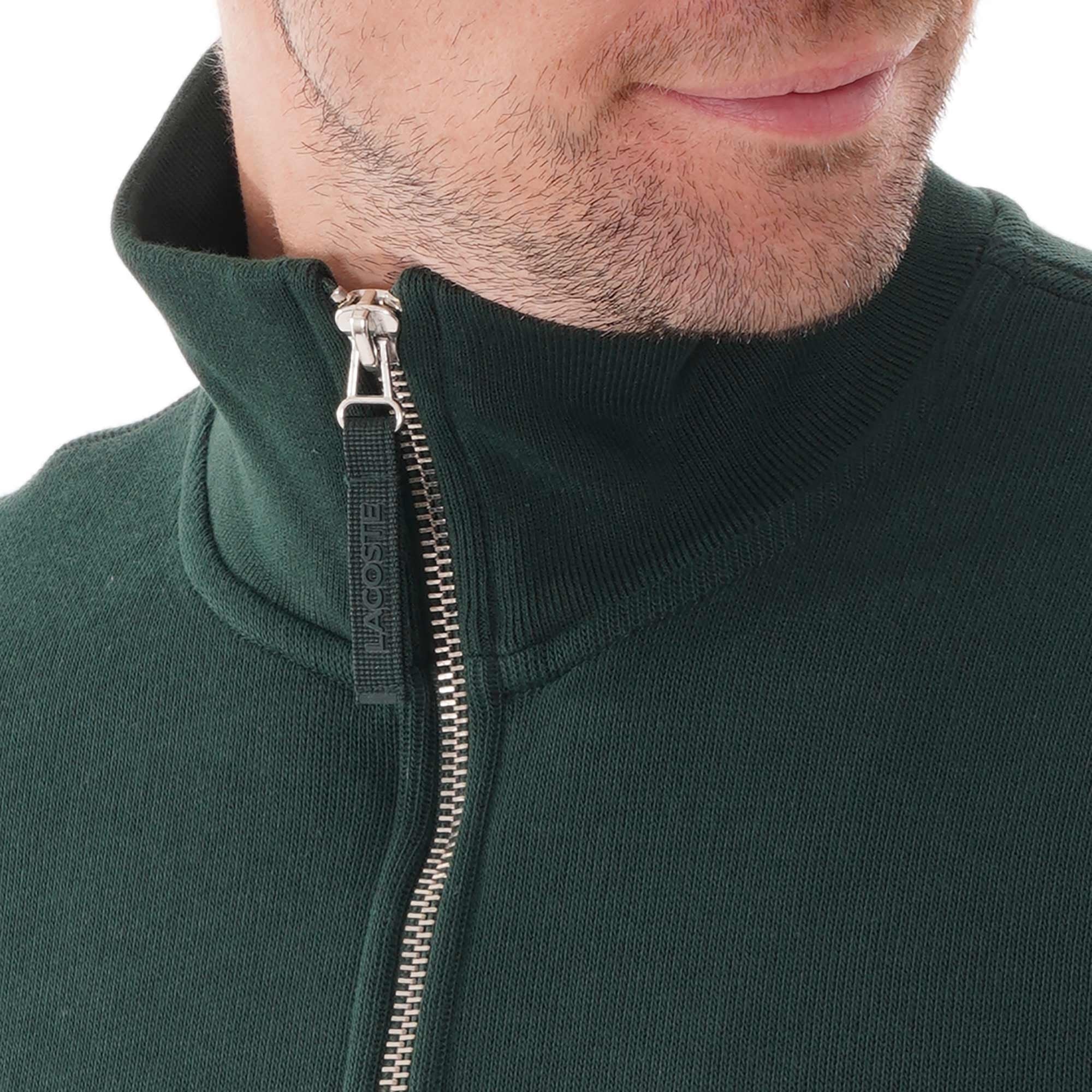 Lacoste Logo Half Zip Sweatshirt - Green