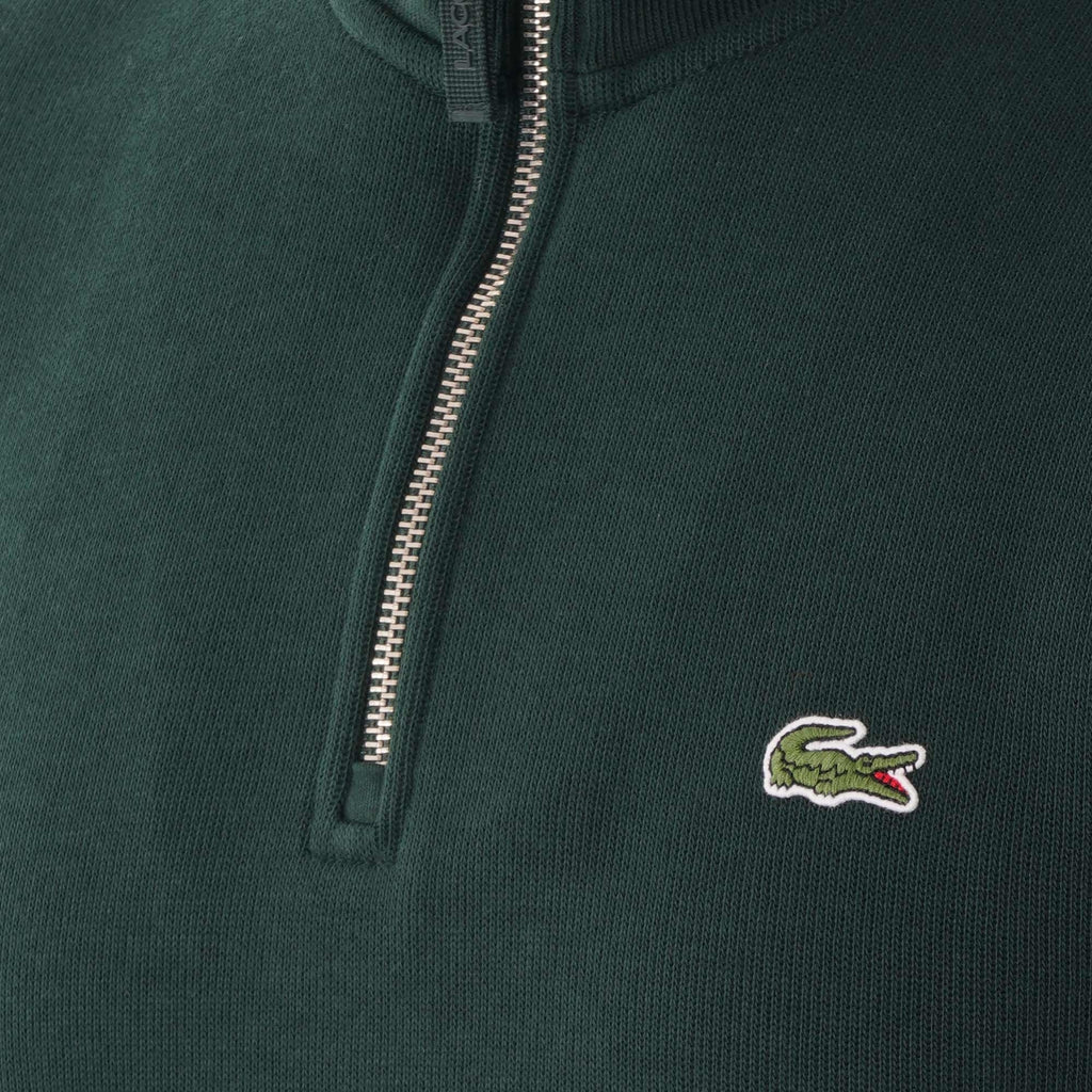 Lacoste Logo Half Zip Sweatshirt - Green