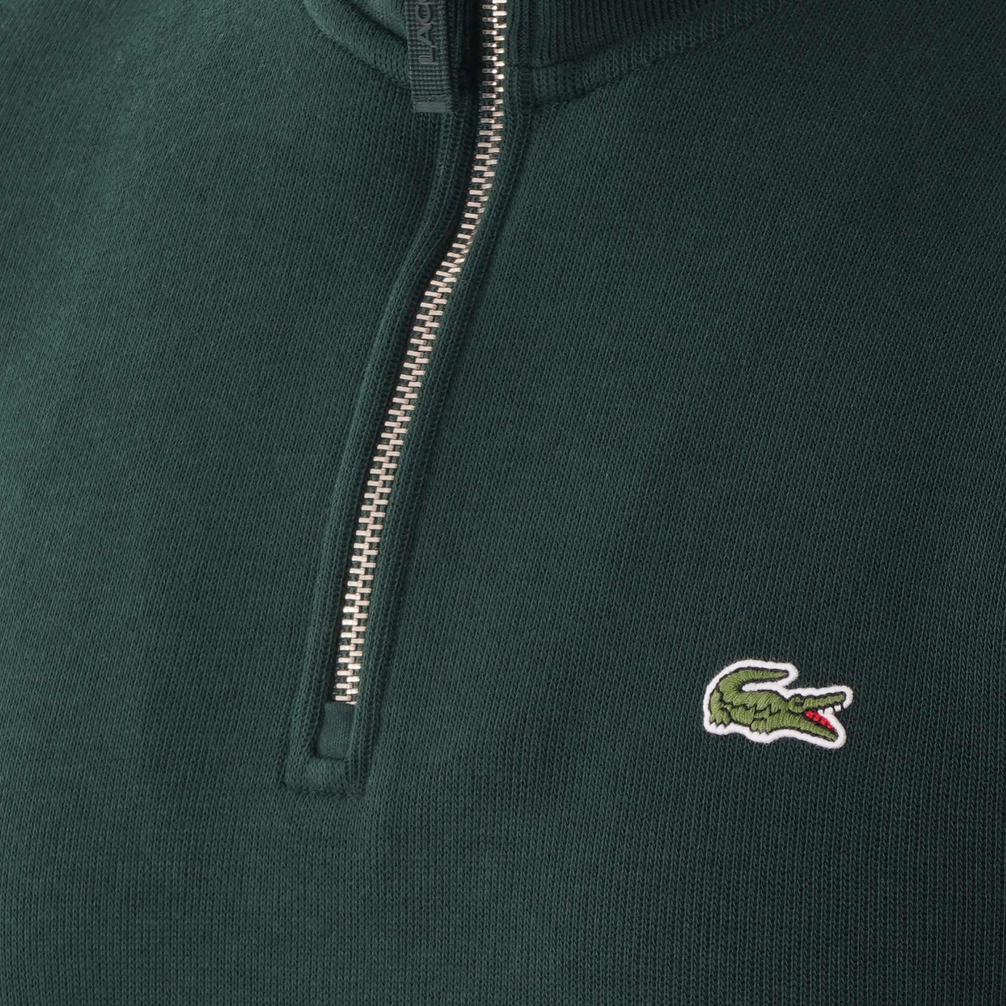 Lacoste Logo Half Zip Sweatshirt - Green