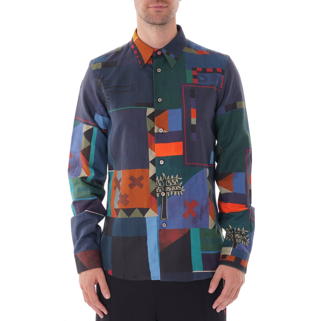 Paul Smith Flag Print Shirt