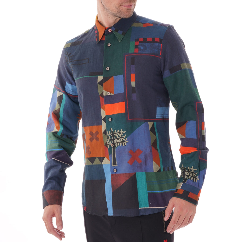Paul Smith Flag Print Shirt