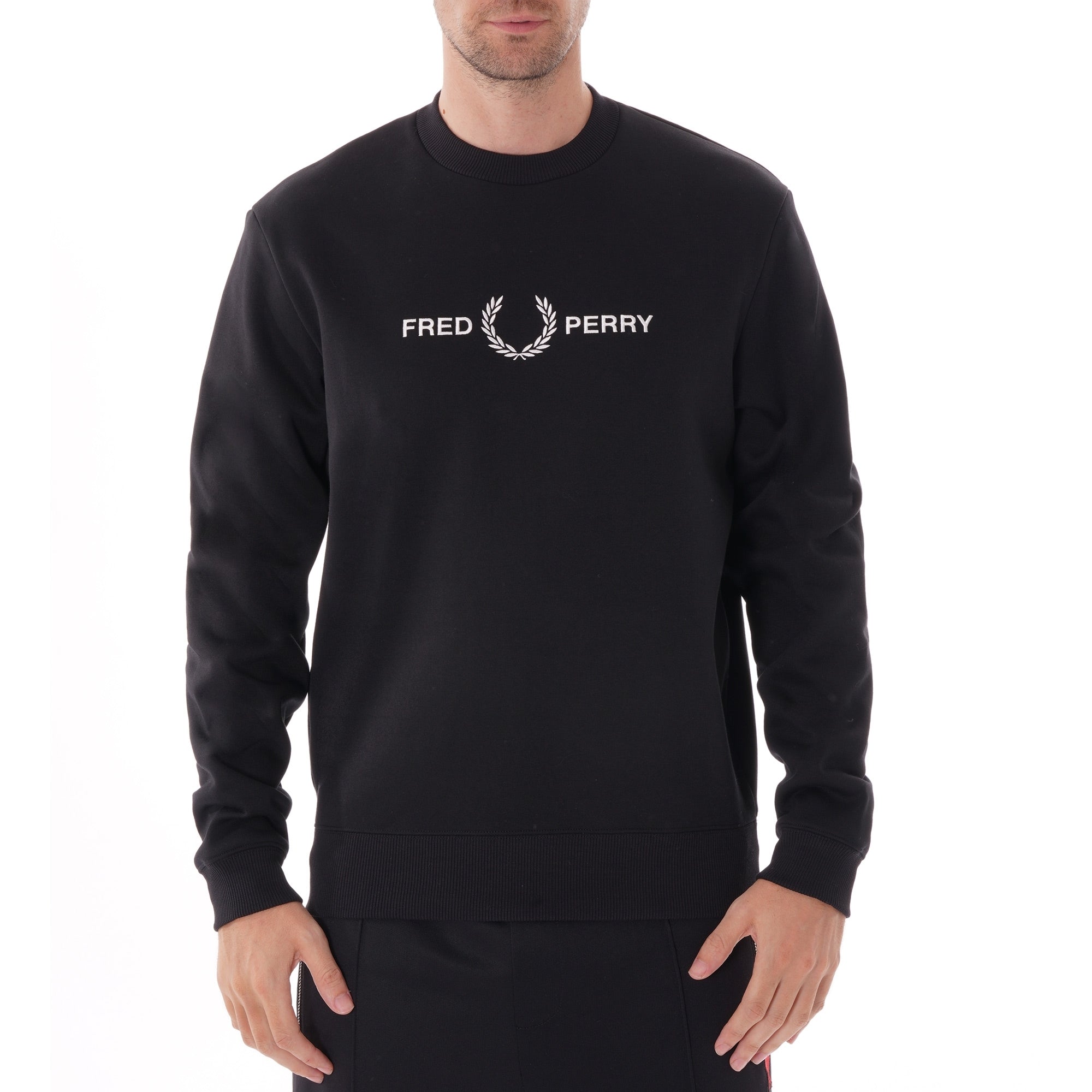 Fred Perry Graphic Sweatshirt - Black