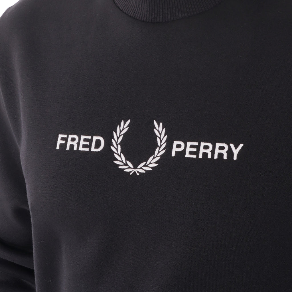 Fred Perry Graphic Sweatshirt - Black