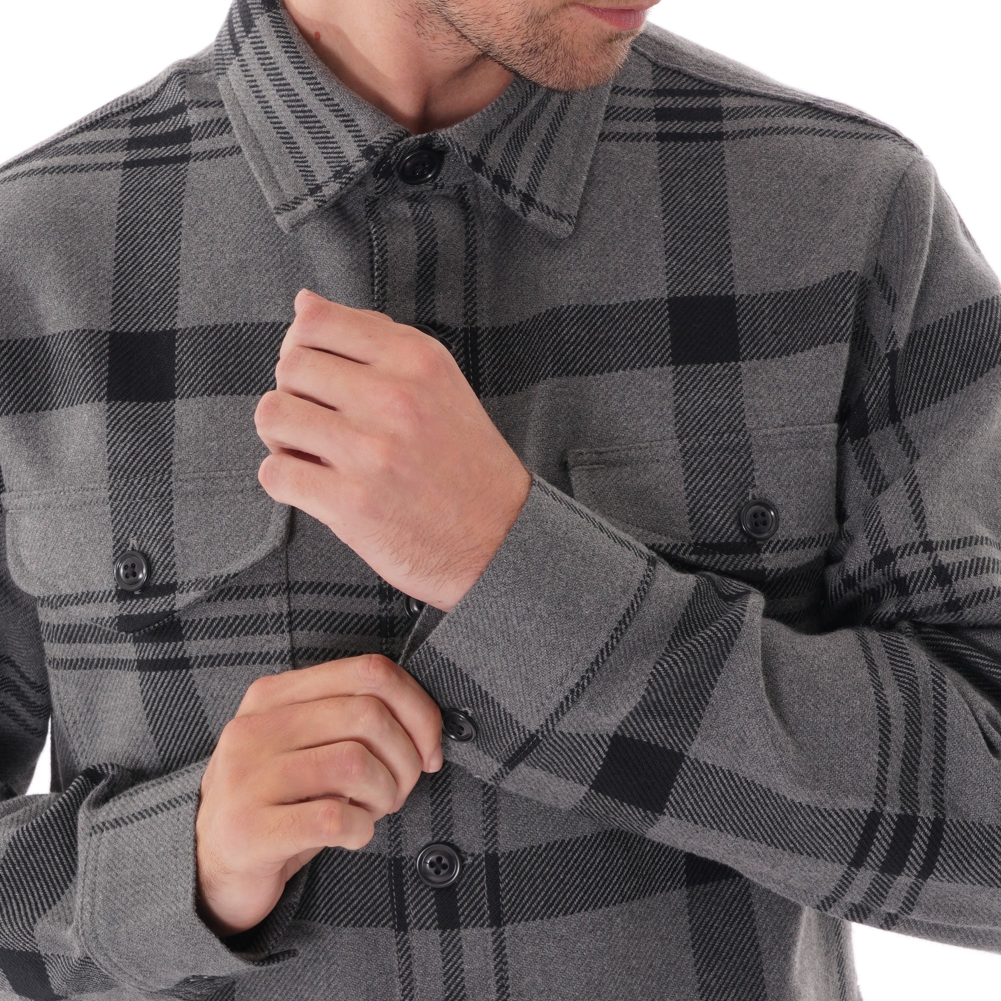 Deer Jac-Shirt - Heather Black