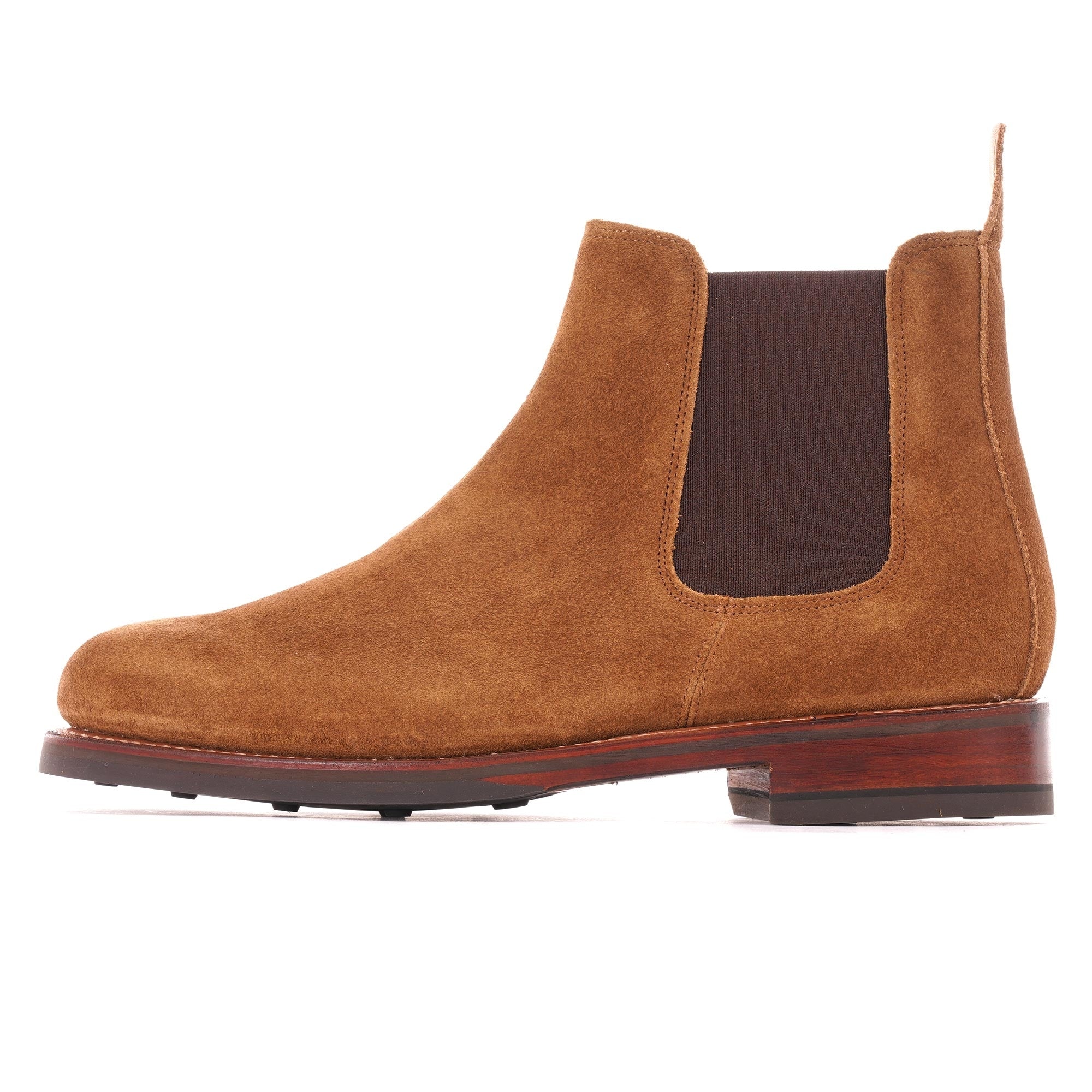 Grenson Warren Suede Chelsea Boots - Snuff
