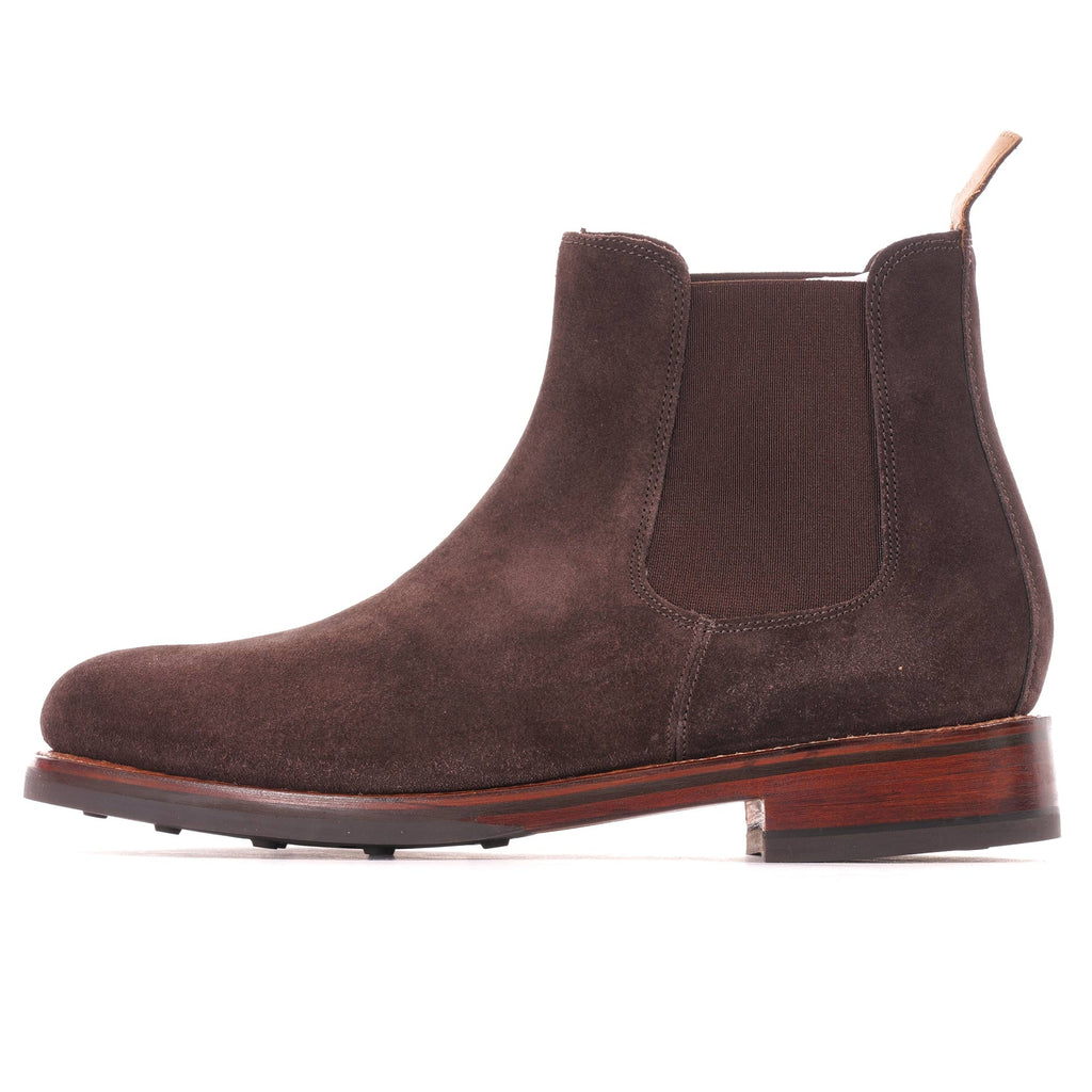 Grenson Warren Suede Chelsea Boots - Chocolate