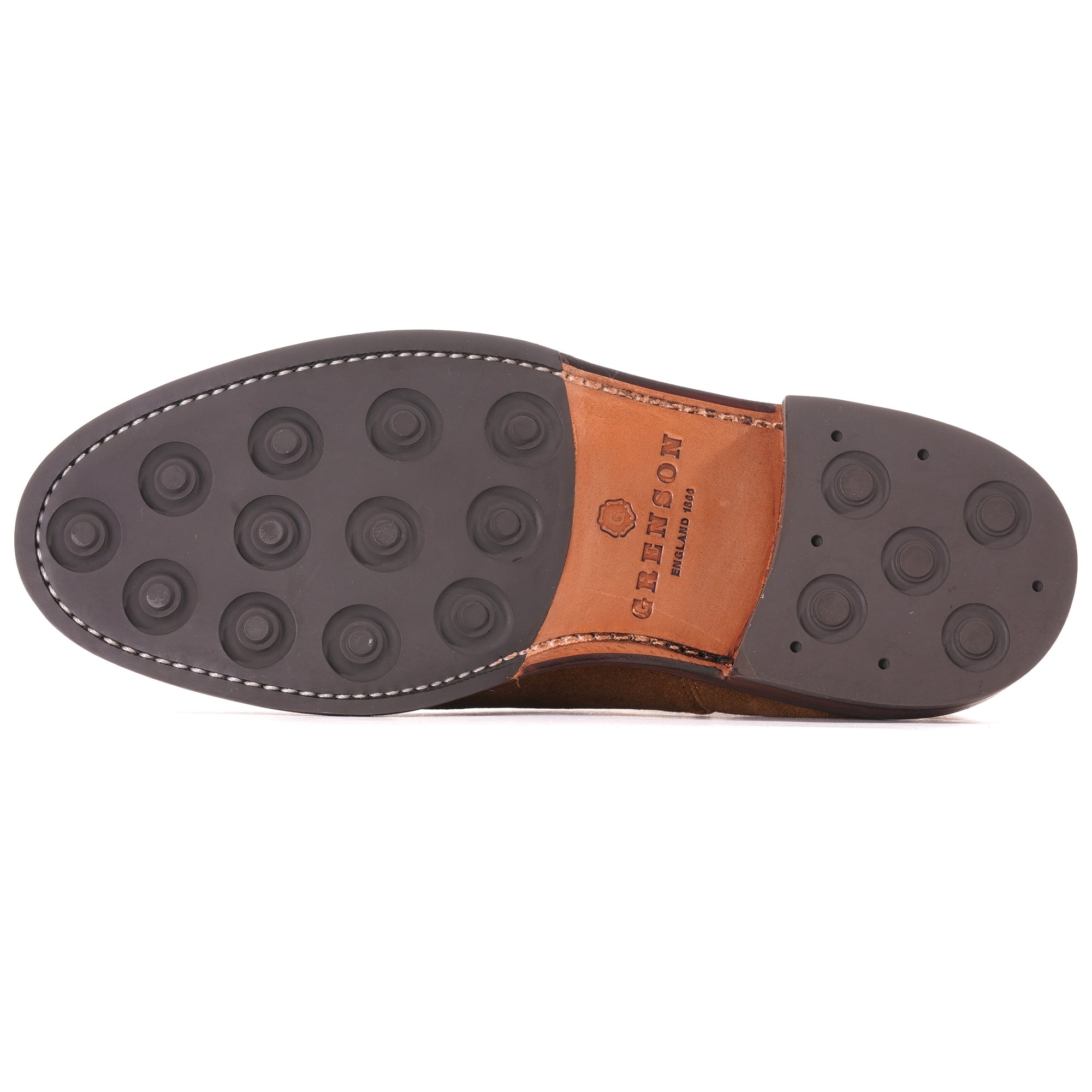 Grenson Warren Suede Chelsea Boots - Chocolate