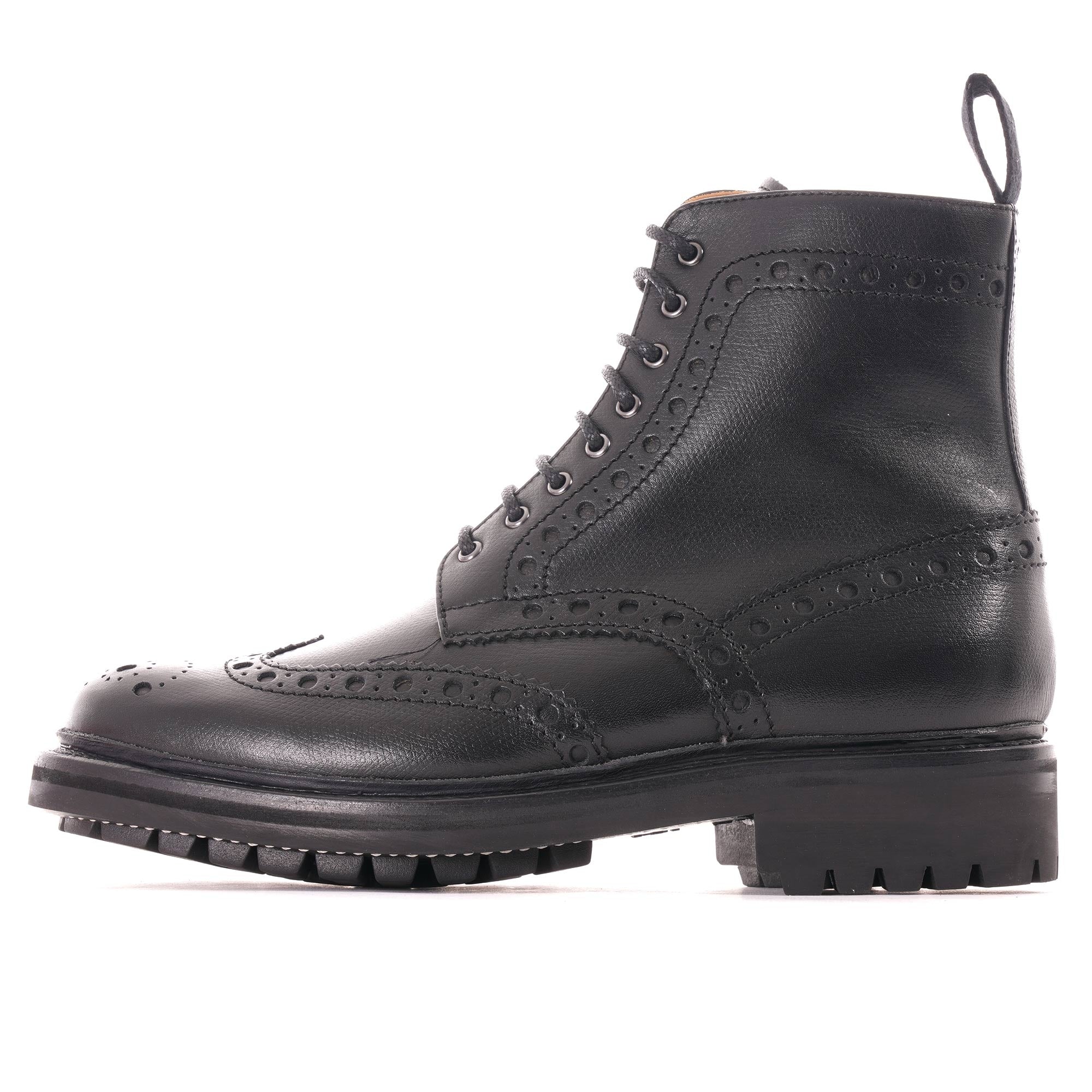 Grenson Fred Brogue Boot - Black