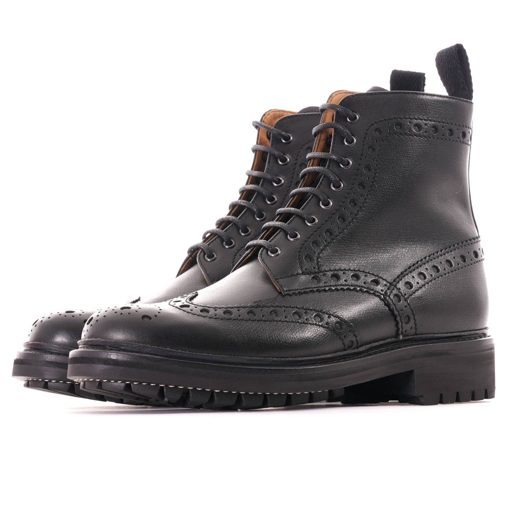 Grenson Fred Brogue Boot - Black