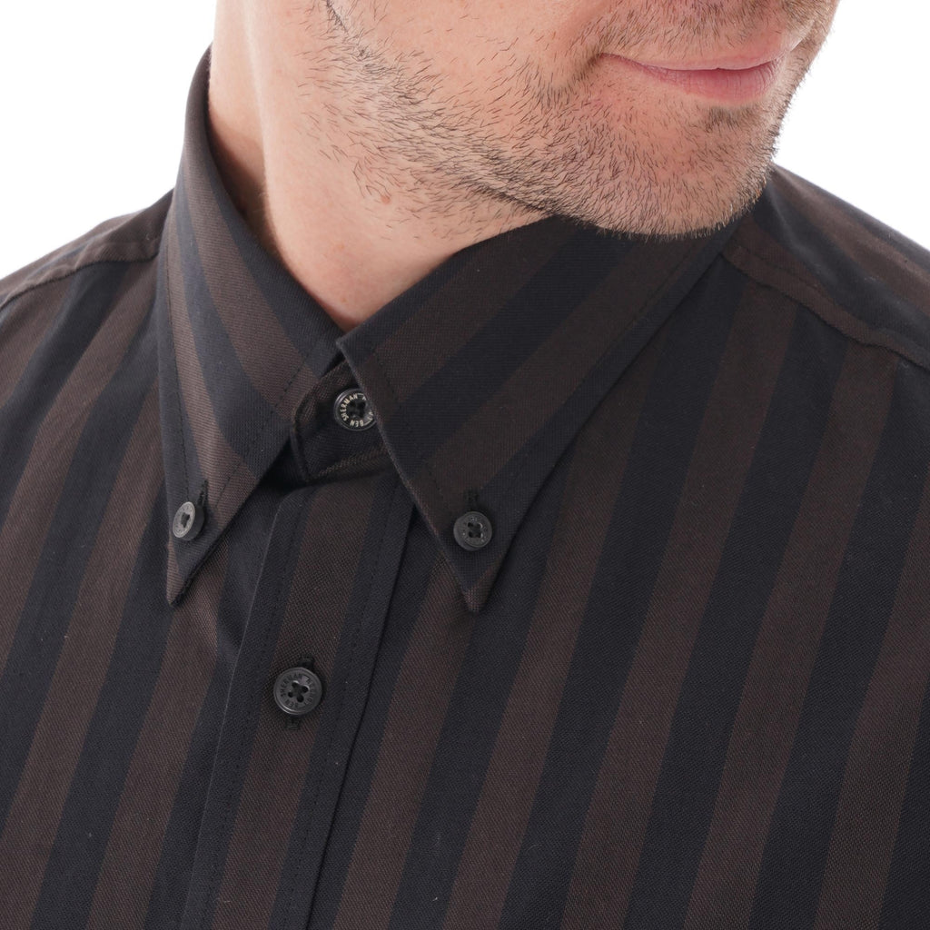 Ben Sherman Archive Oxford Vertical striped Shirt - Anthracite