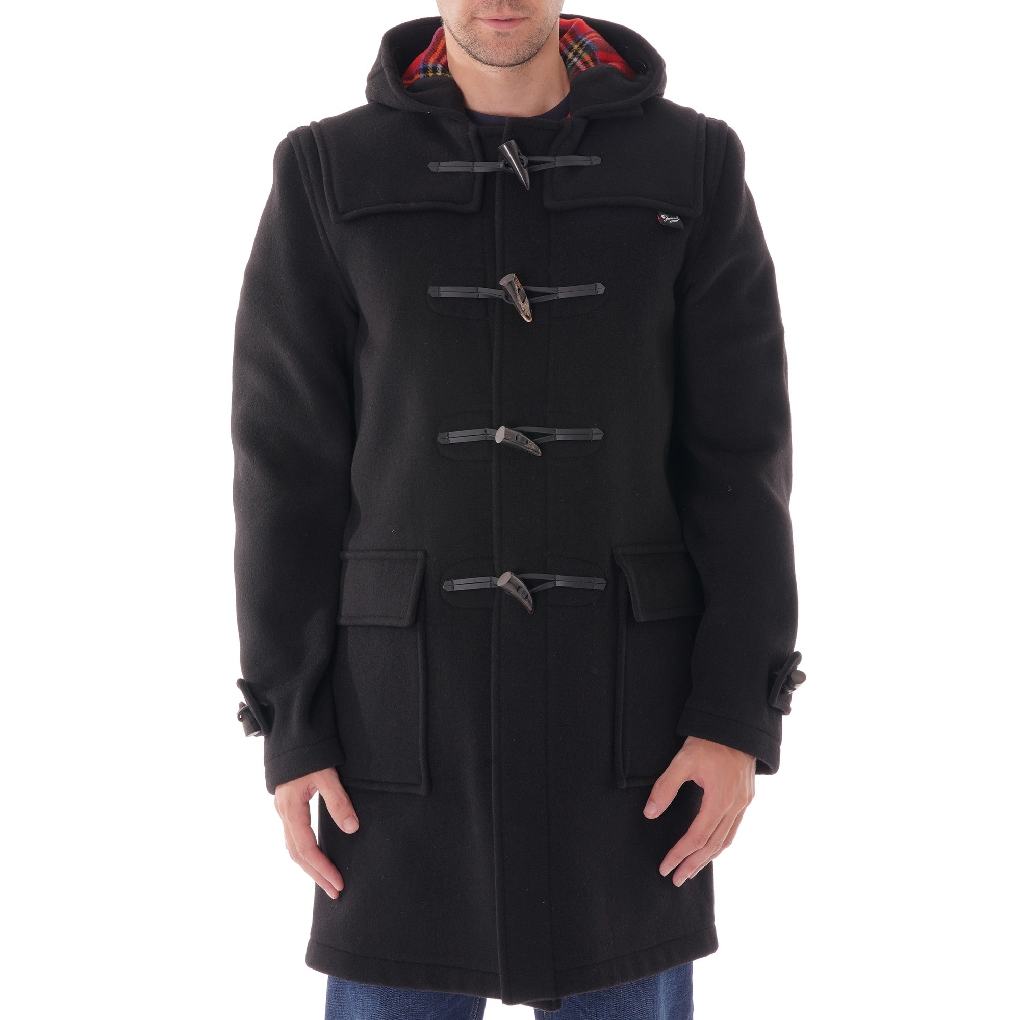 Gloverall Morris Duffle Coat - Black – Stuarts London