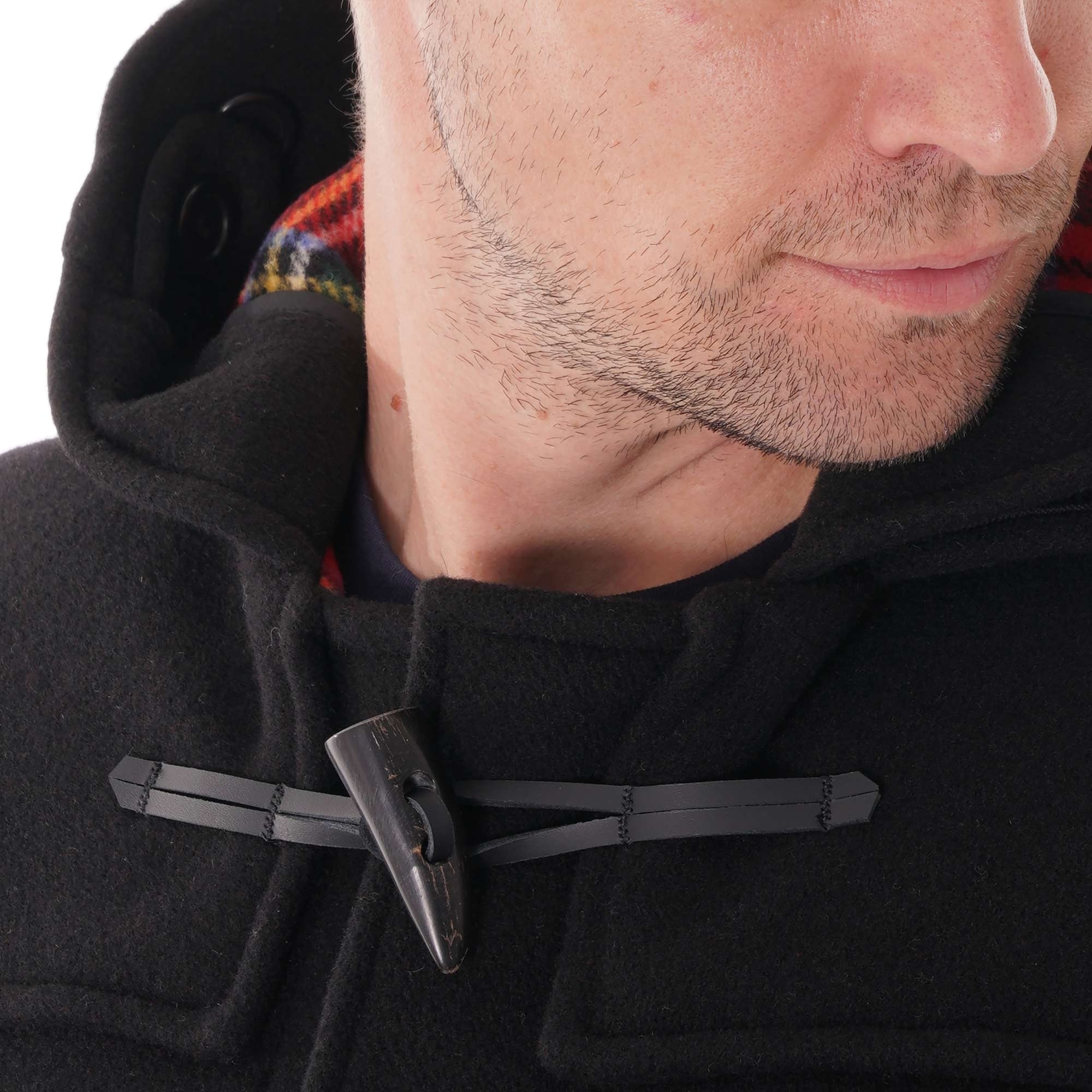 Gloverall Morris Duffle Coat - Black