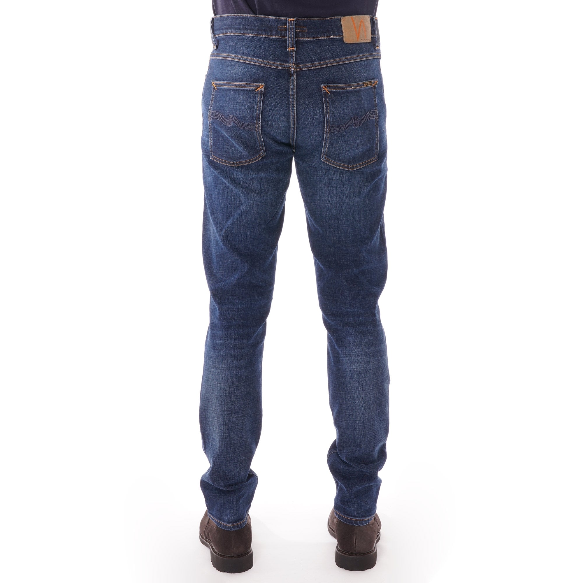 Nudie Jeans Denim Lean Dean Jeans - Dark Deep