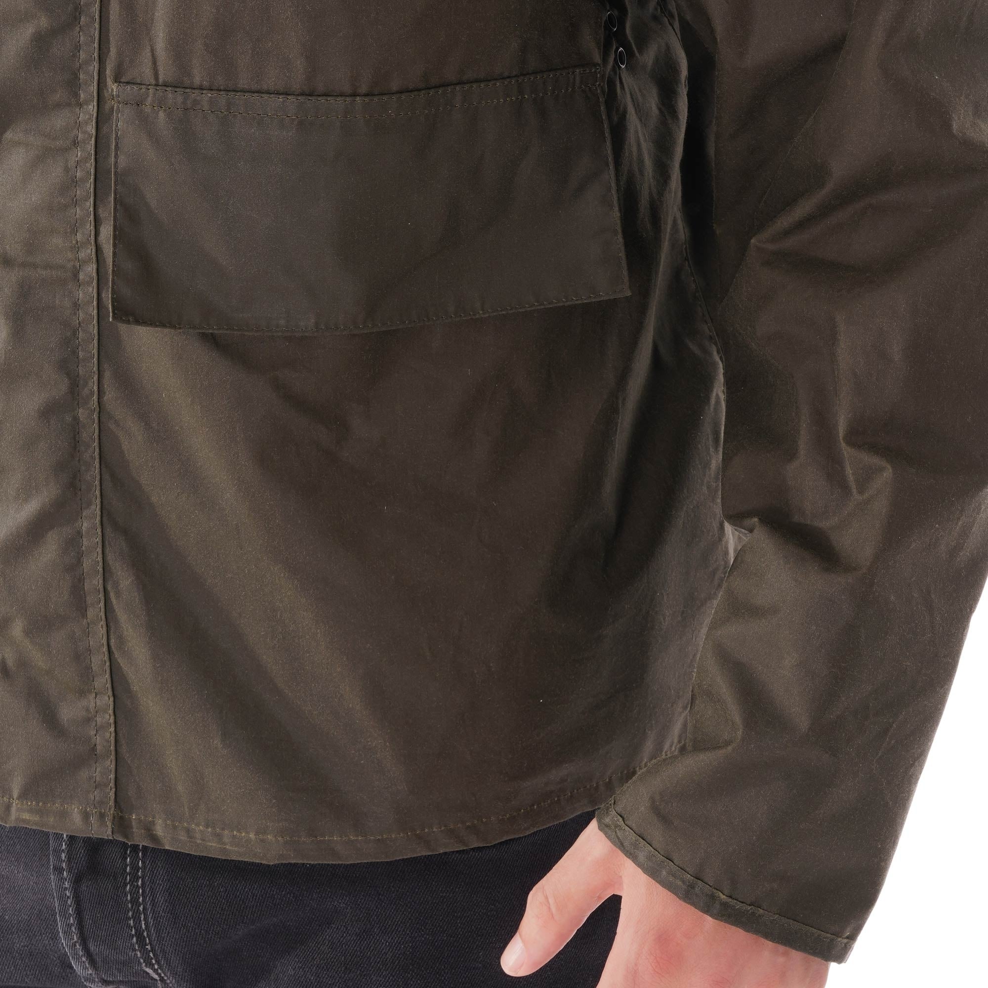 Barbour x Margaret Howell Spey Waxed Jacket - Olive – Stuarts London