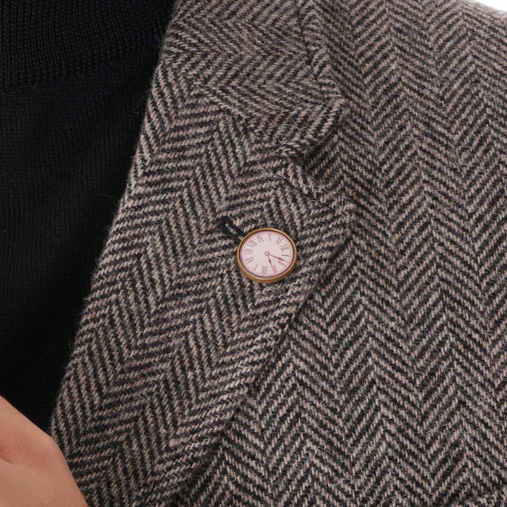 Gibson London Herringbone Jacket - Charcoal