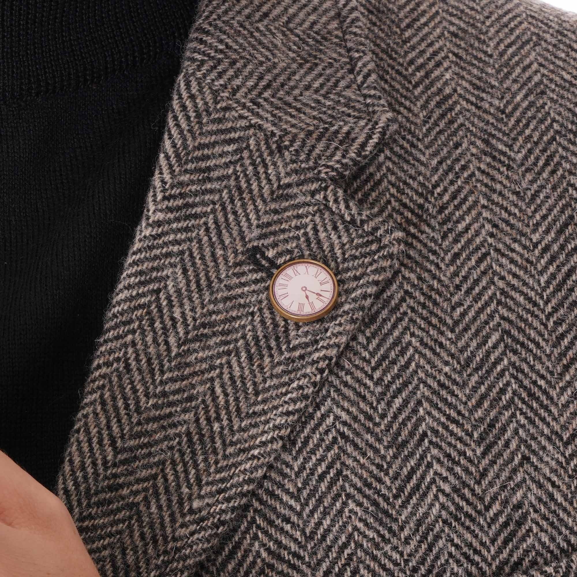 Gibson London Herringbone Jacket - Charcoal