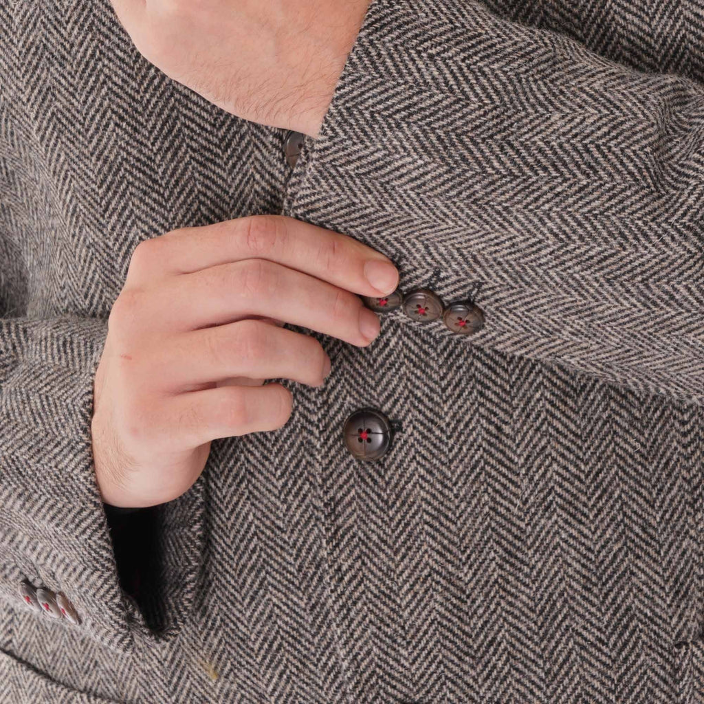 Gibson London Herringbone Jacket - Charcoal