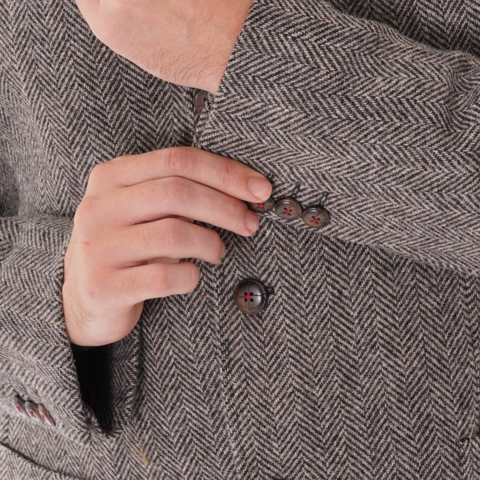 Gibson London Herringbone Jacket - Charcoal