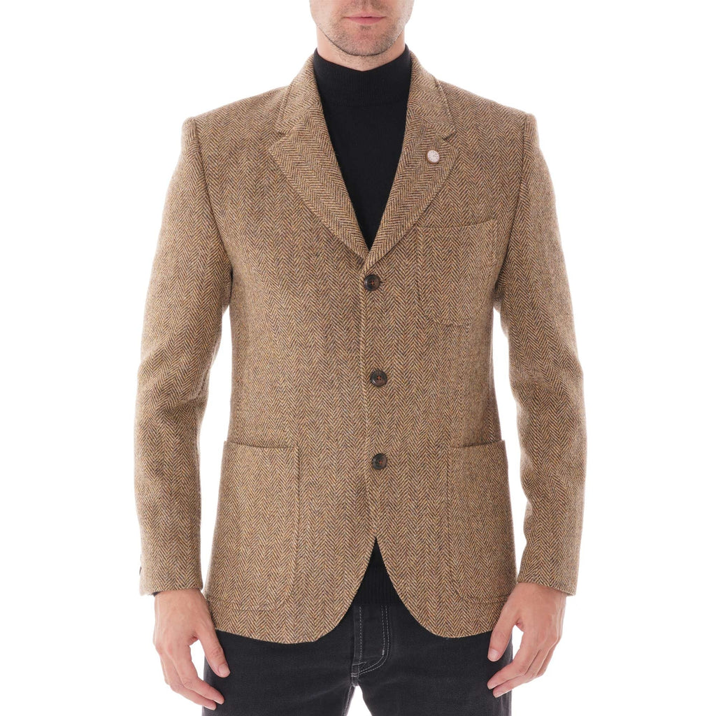 Gibson London Herringbone Jacket - Gold