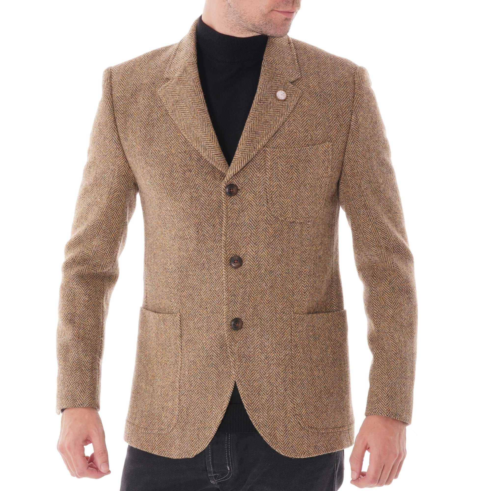 Gibson London Herringbone Jacket - Gold