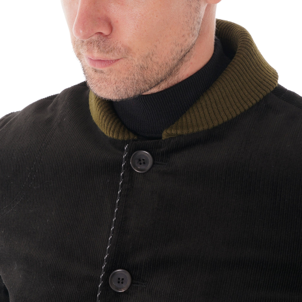 Oliver Spencer Lockton BMB Corduroy Jacket - Black