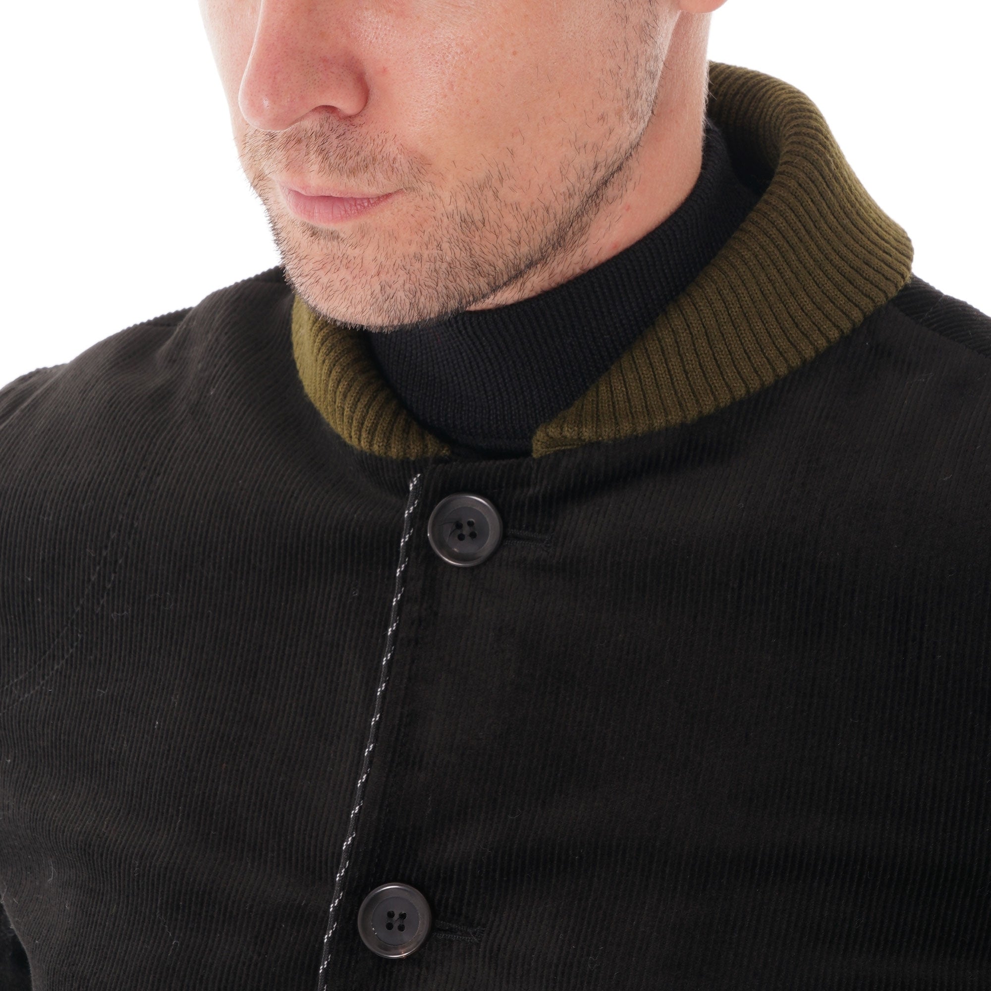 Oliver Spencer Lockton BMB Corduroy Jacket - Black