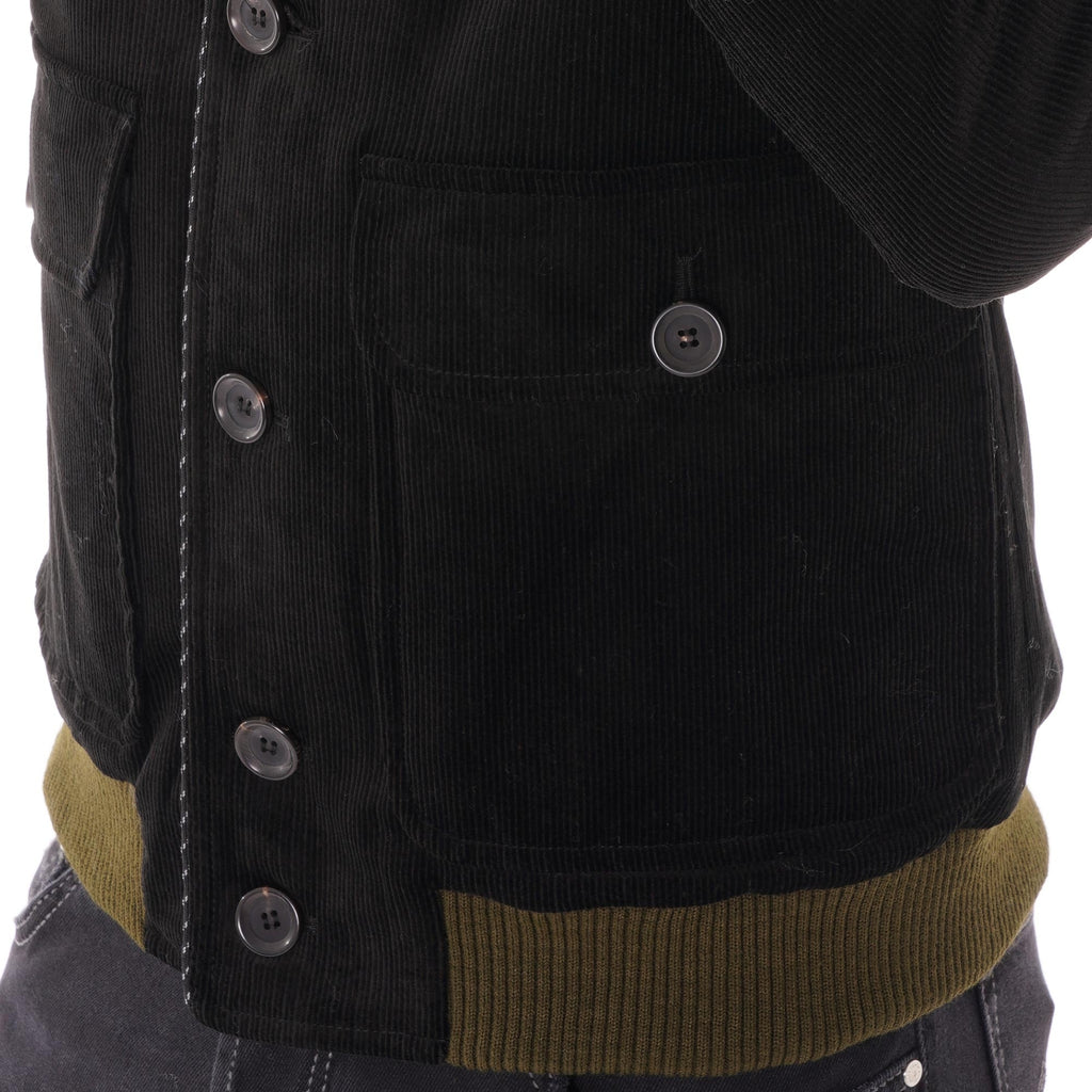 Oliver Spencer Lockton BMB Corduroy Jacket - Black