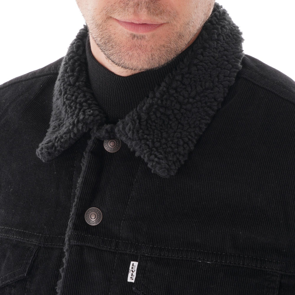 Levi's® Sherpa Trucker Jacket - Black Corduroy