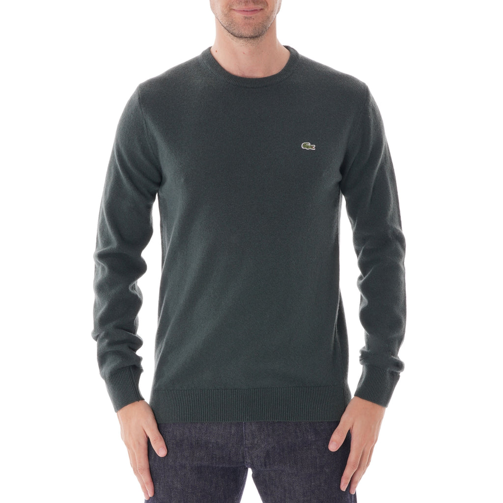 Lacoste Crew Neck Wool Jersey - Green