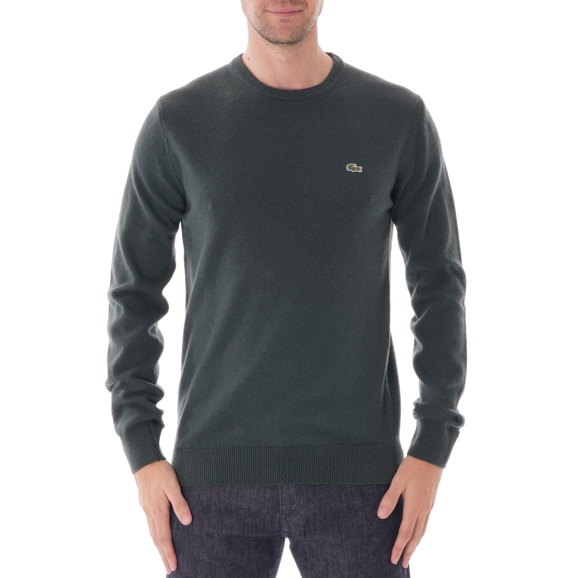 Lacoste Crew Neck Wool Jersey - Green