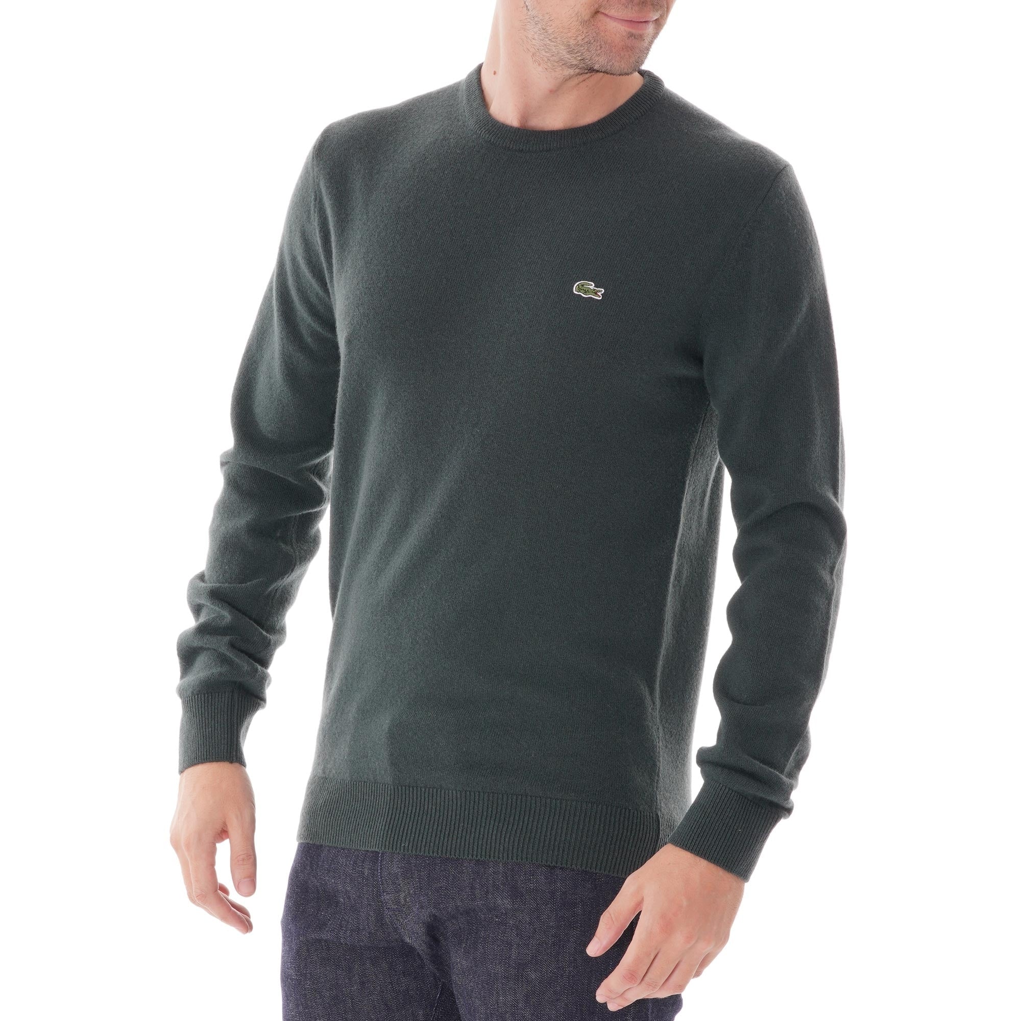 Lacoste Crew Neck Wool Jersey - Green