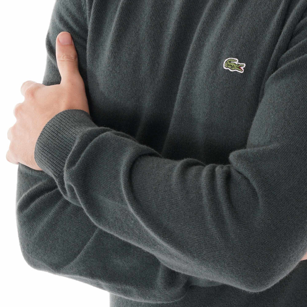 Lacoste Crew Neck Wool Jersey - Green