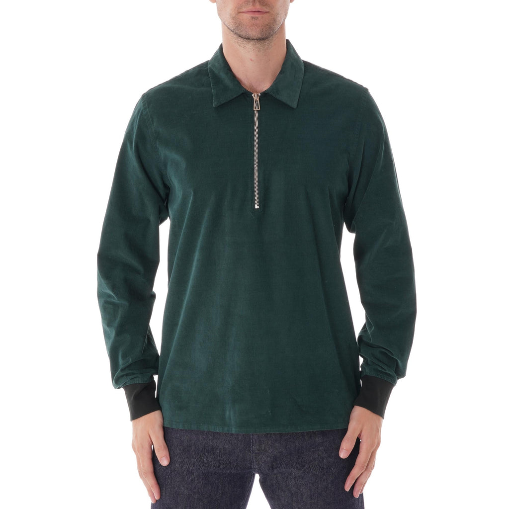 Paul Smith Long Sleeve Zip Up Sweat - Dark Green