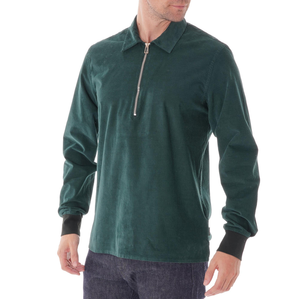 Paul Smith Long Sleeve Zip Up Sweat - Dark Green